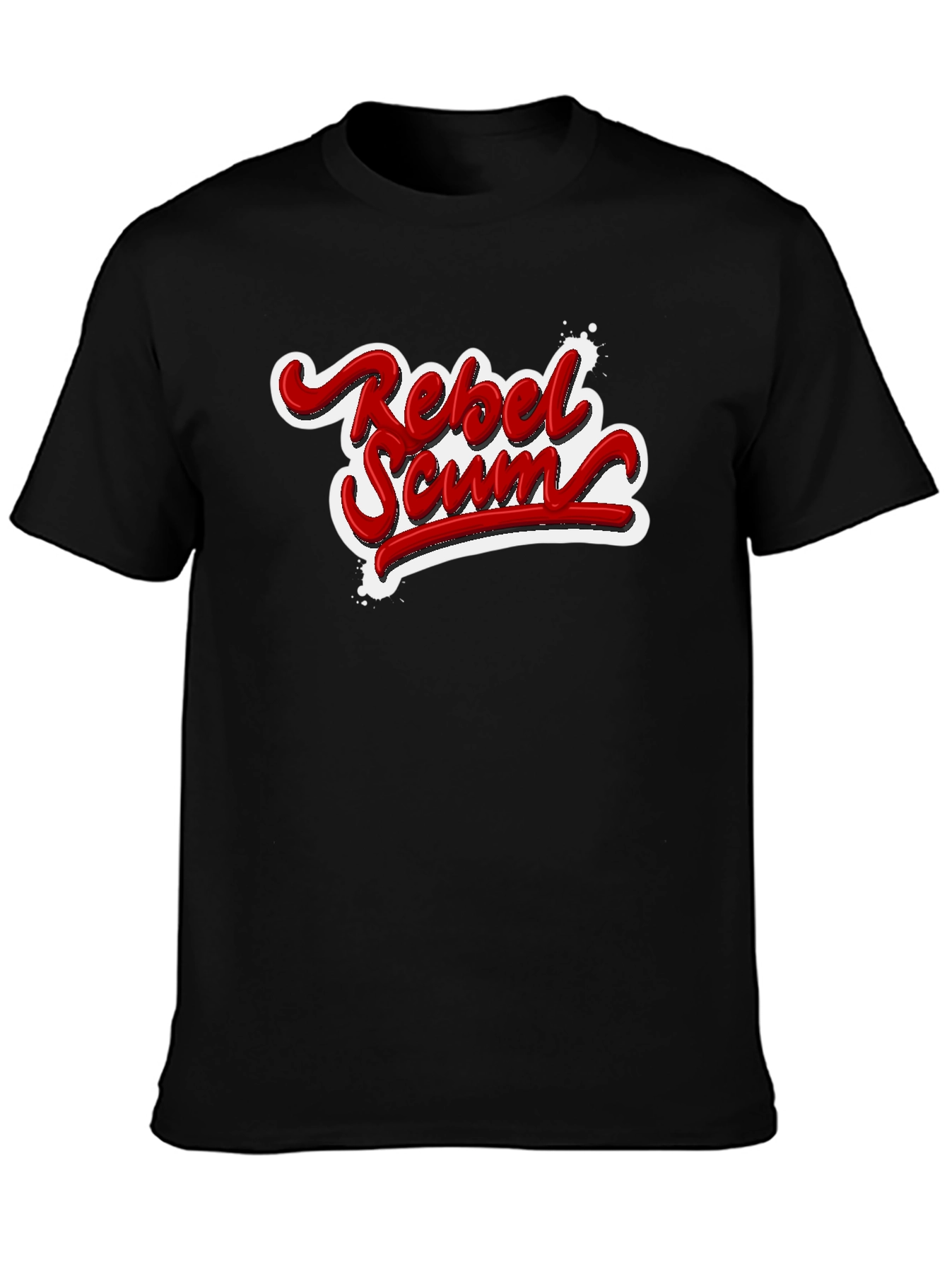 Rebel Scum Graphic T-Shirt - Bold Red Text