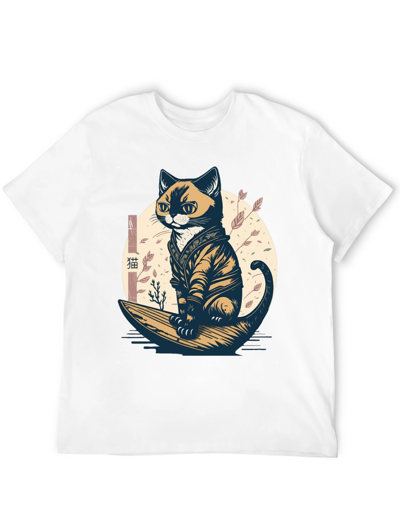 Samurai Cat Graphic Tee - Unique Style