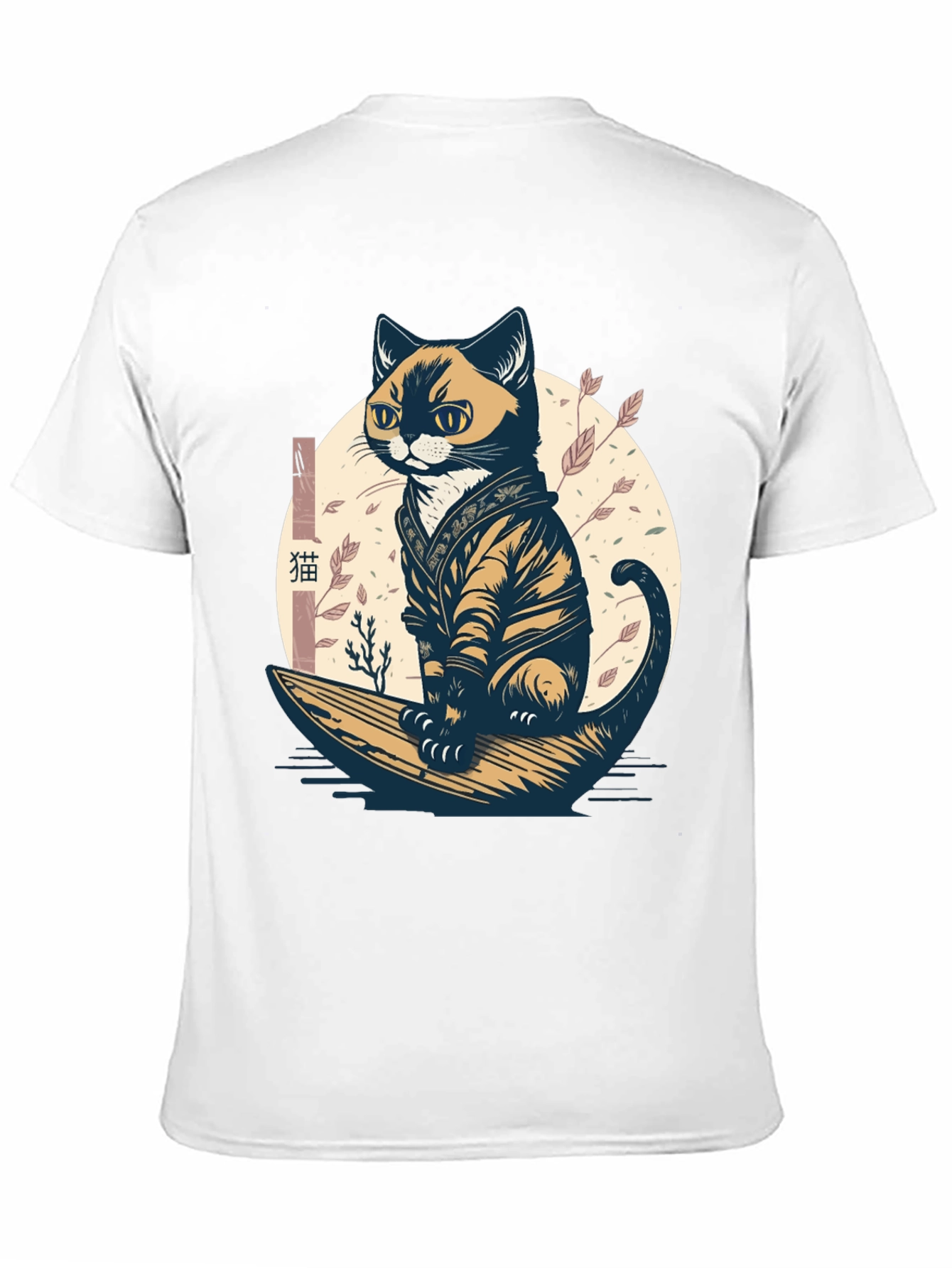Samurai Cat Graphic Tee - Unique Style