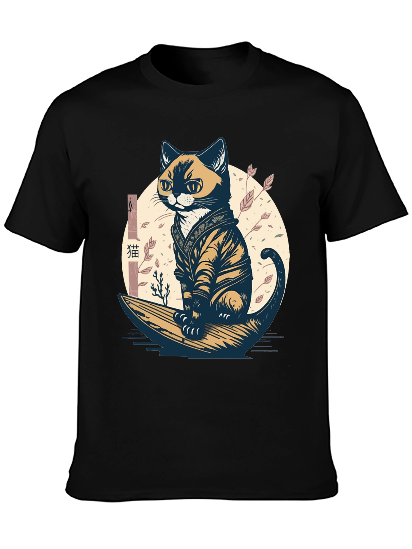 Samurai Cat Graphic Tee - Unique Style