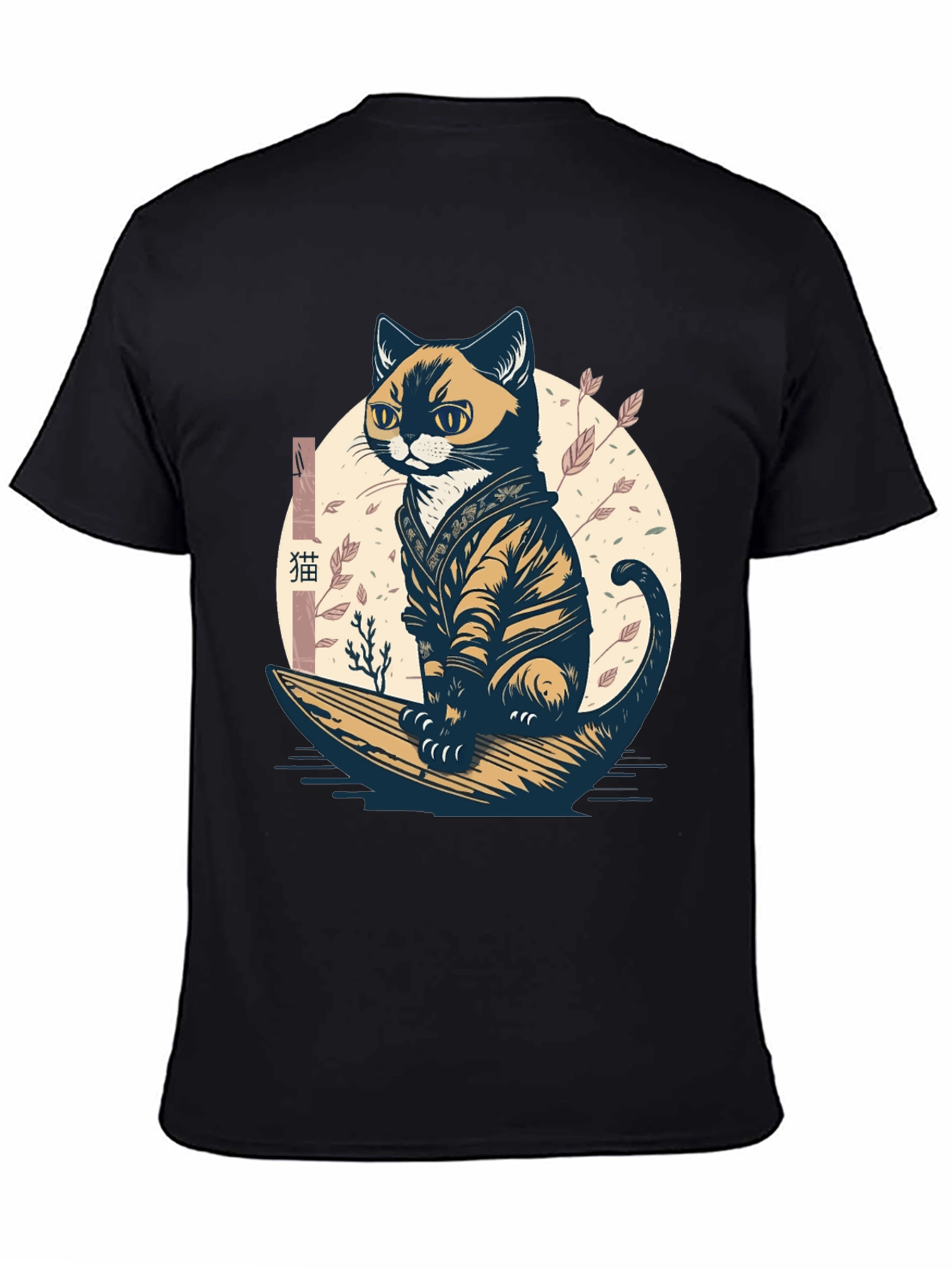 Samurai Cat Graphic Tee - Unique Style