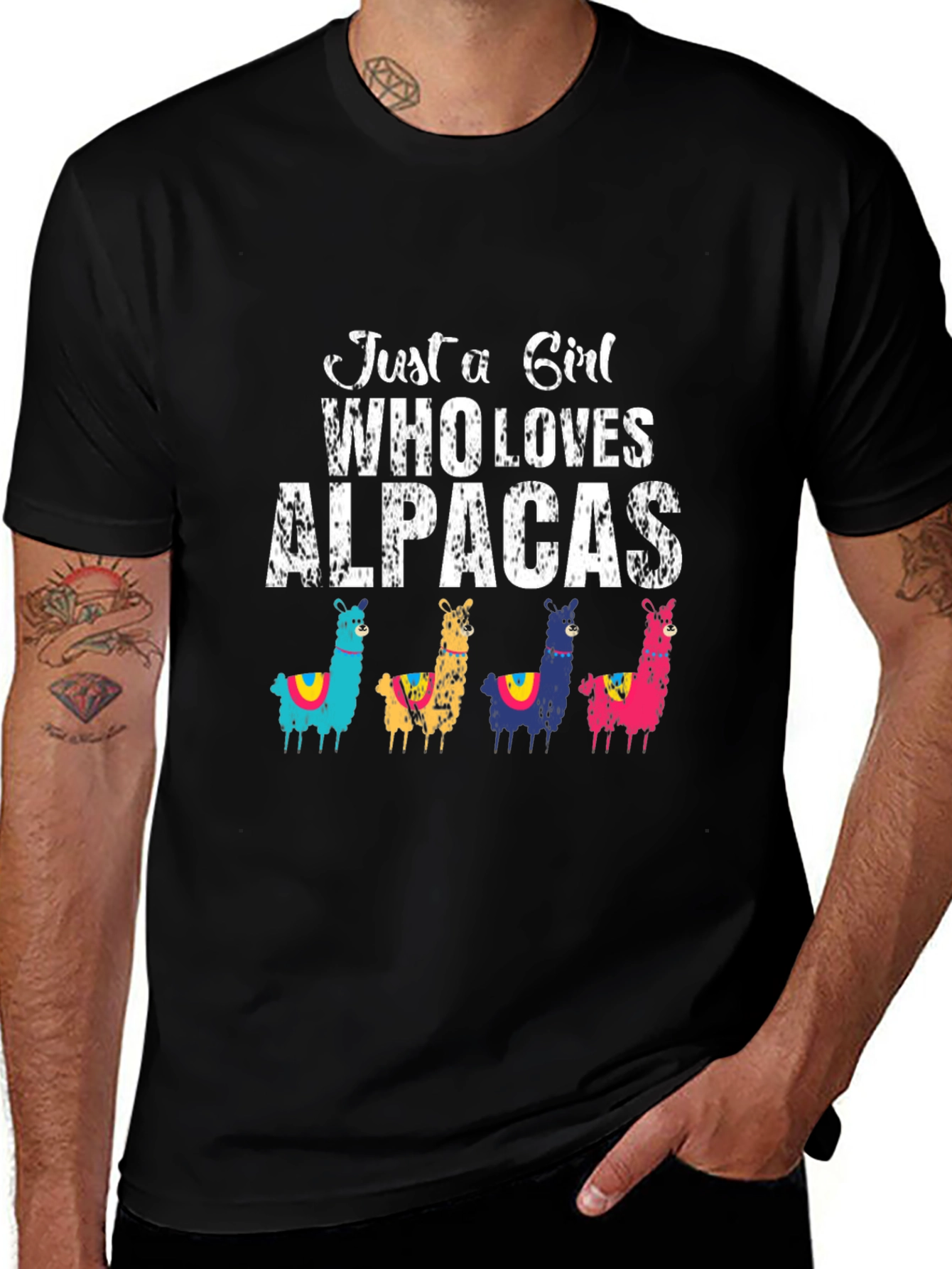 Just A Girl Who Loves Alpacas T-Shirt