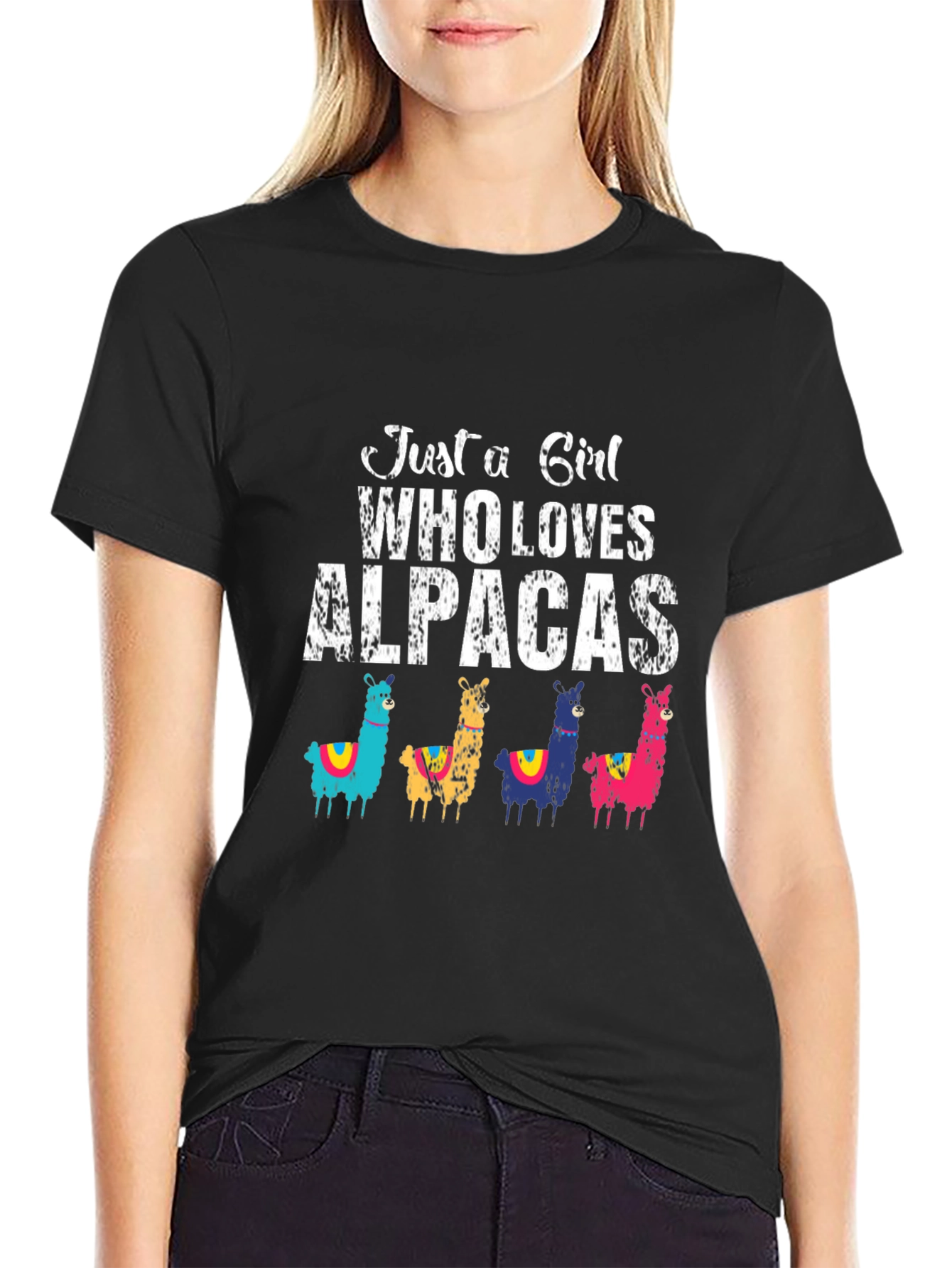 Just A Girl Who Loves Alpacas T-Shirt