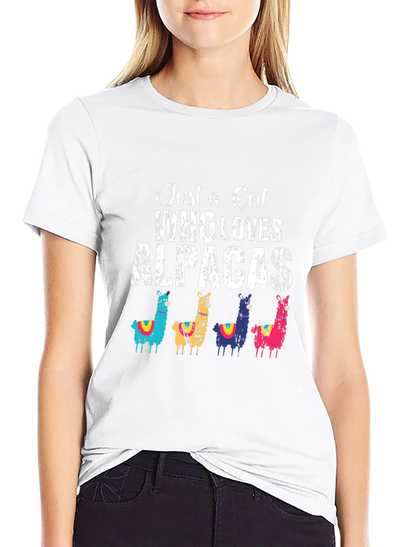 Just A Girl Who Loves Alpacas T-Shirt