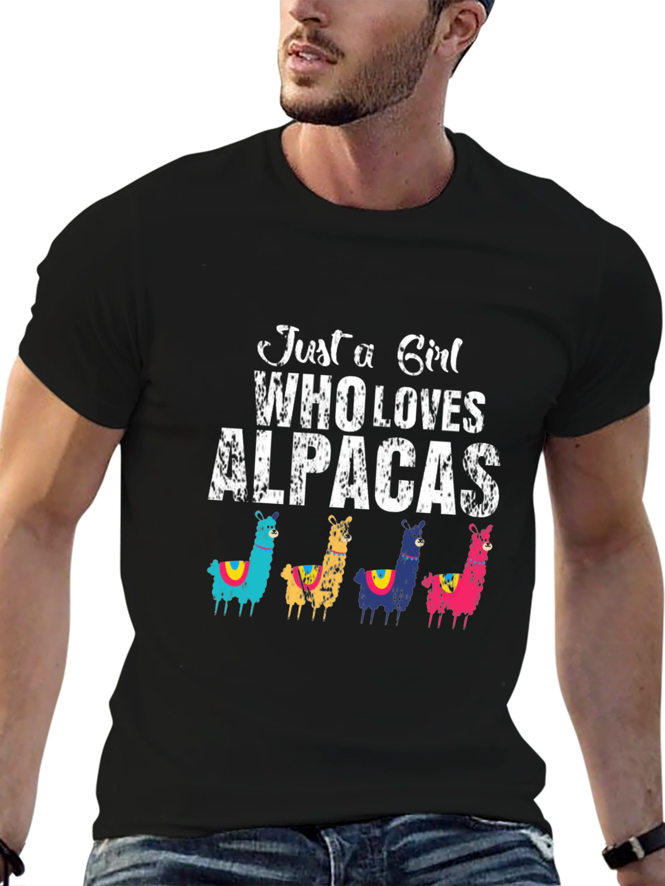 Just A Girl Who Loves Alpacas T-Shirt