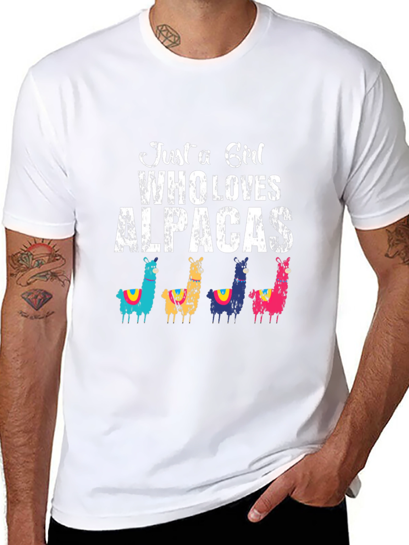 Just A Girl Who Loves Alpacas T-Shirt