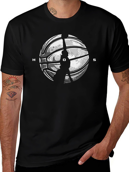 HOOS Basketball Graphic Tee - Black