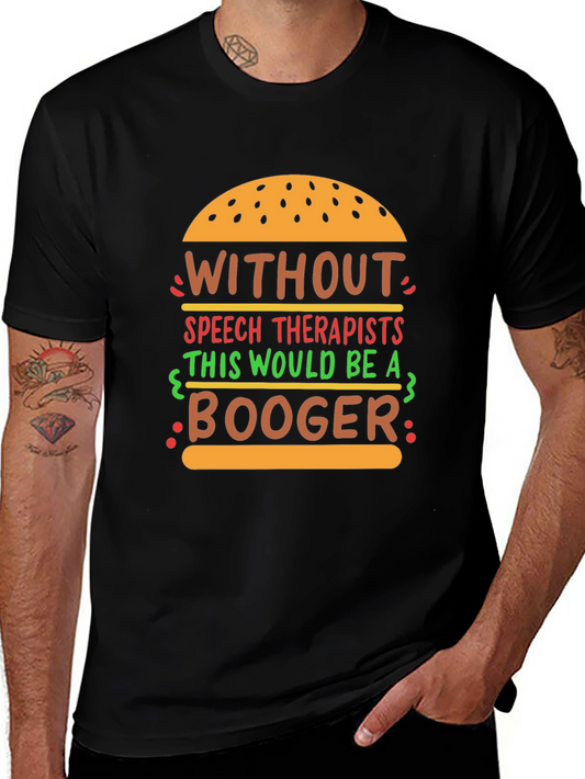 Speech Therapist Funny Burger Graphic T-Shirt