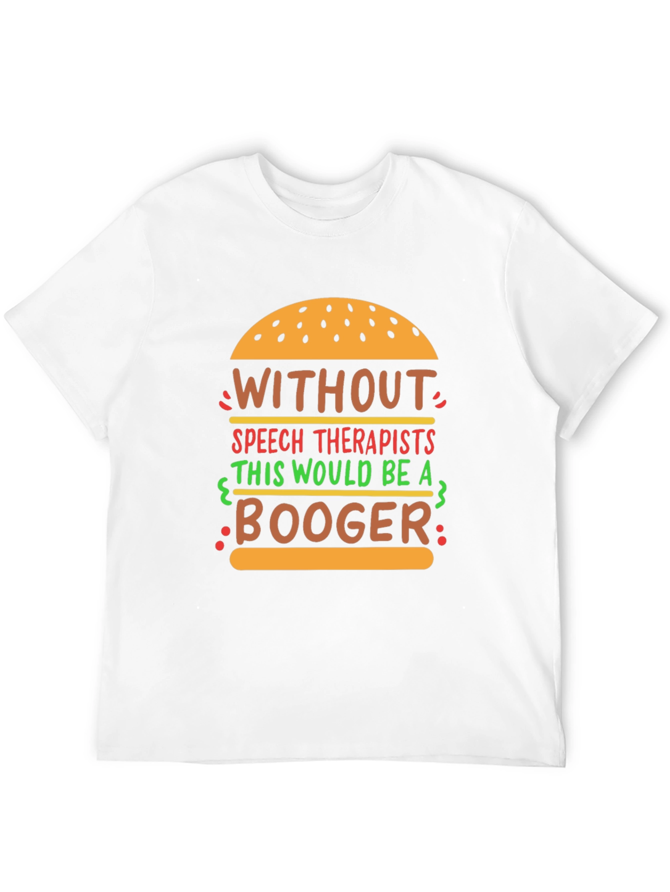 Speech Therapist Funny Burger Graphic T-Shirt