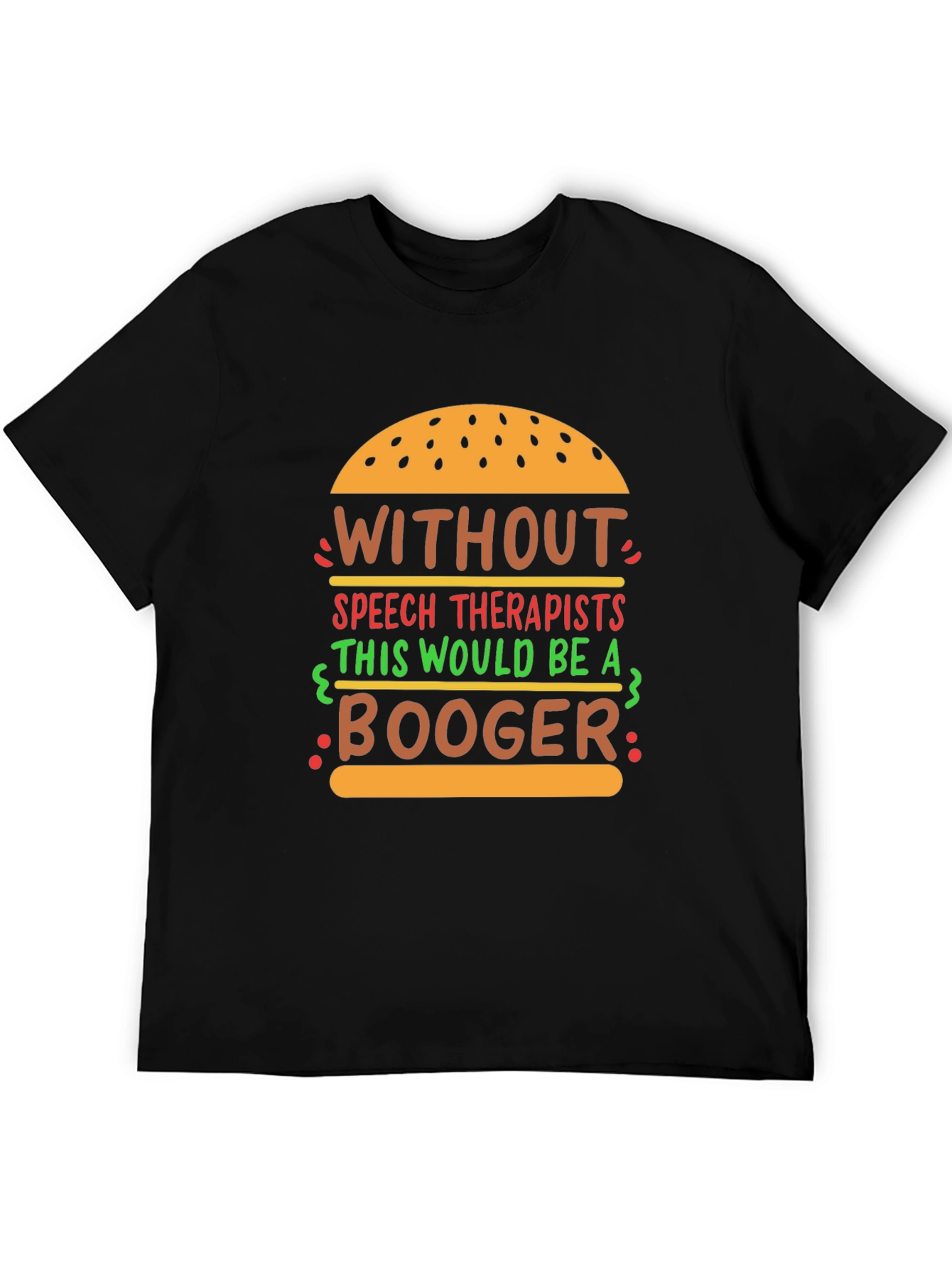 Speech Therapist Funny Burger Graphic T-Shirt