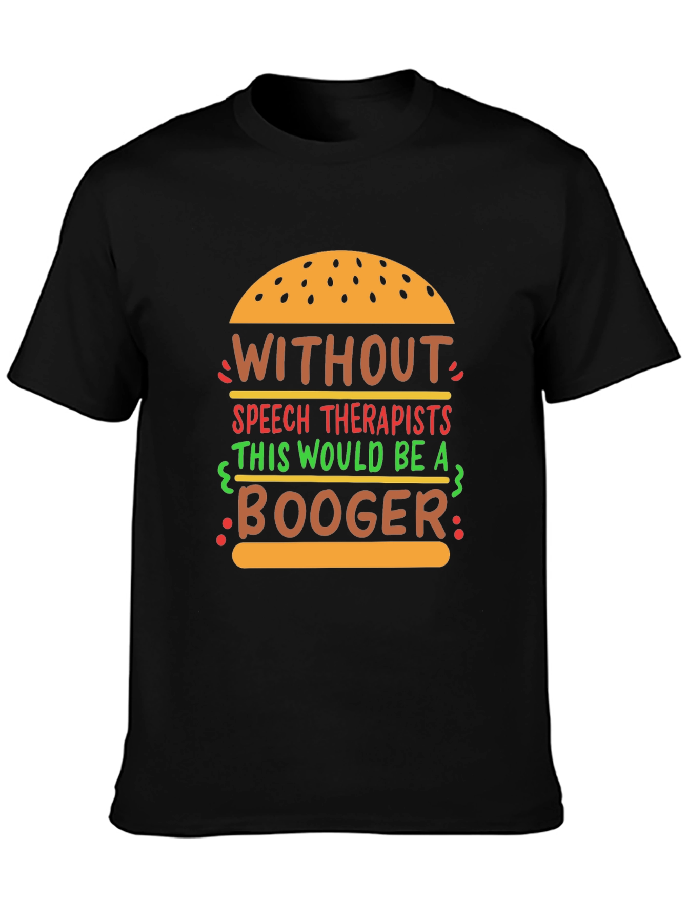 Speech Therapist Funny Burger Graphic T-Shirt