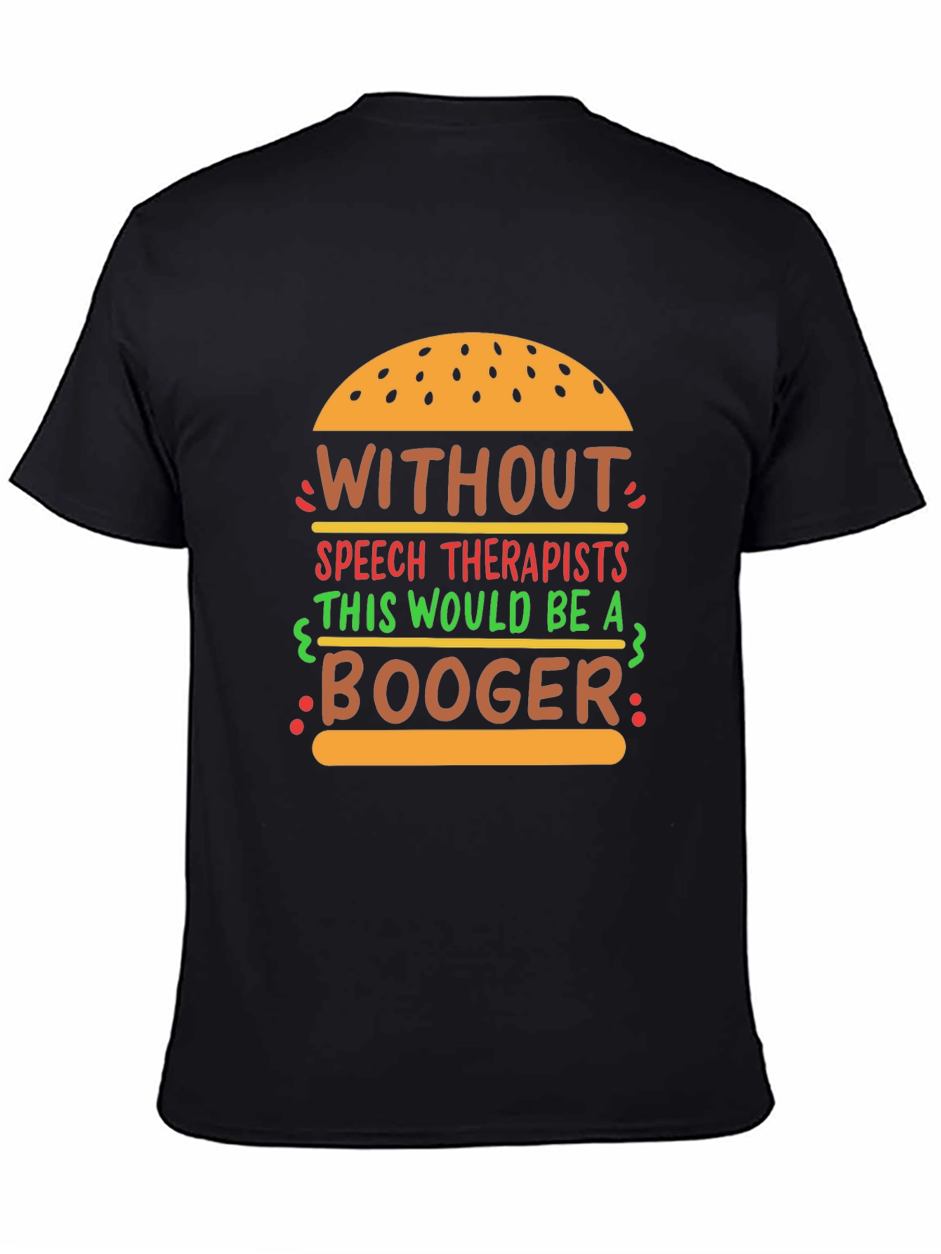 Speech Therapist Funny Burger Graphic T-Shirt