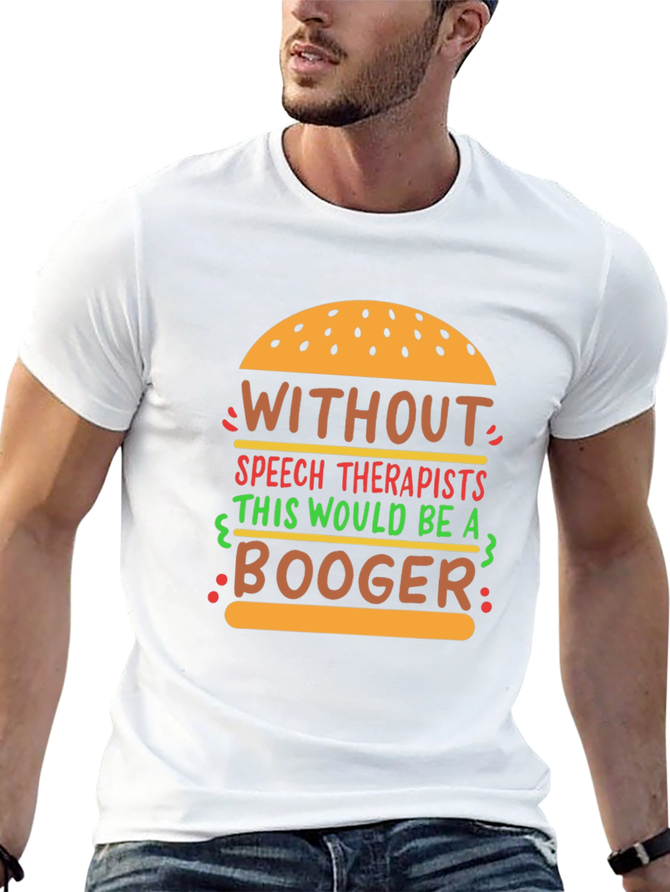 Speech Therapist Funny Burger Graphic T-Shirt