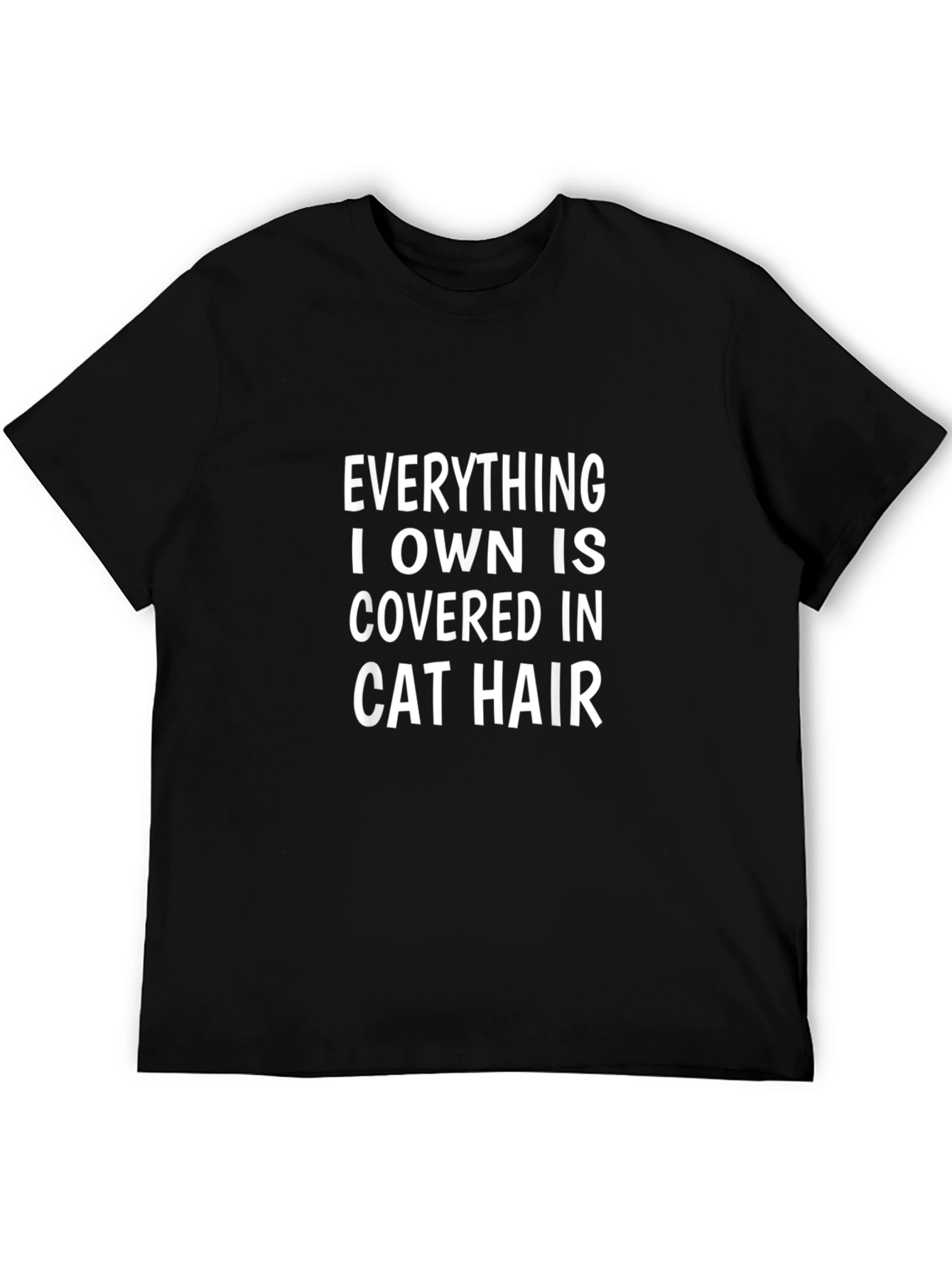 Cat Hair T-Shirt - Humorous Pet Lover Tee