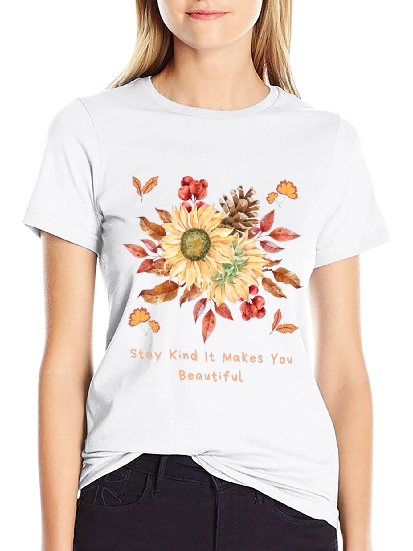 Kindness Sunflower Graphic Tee