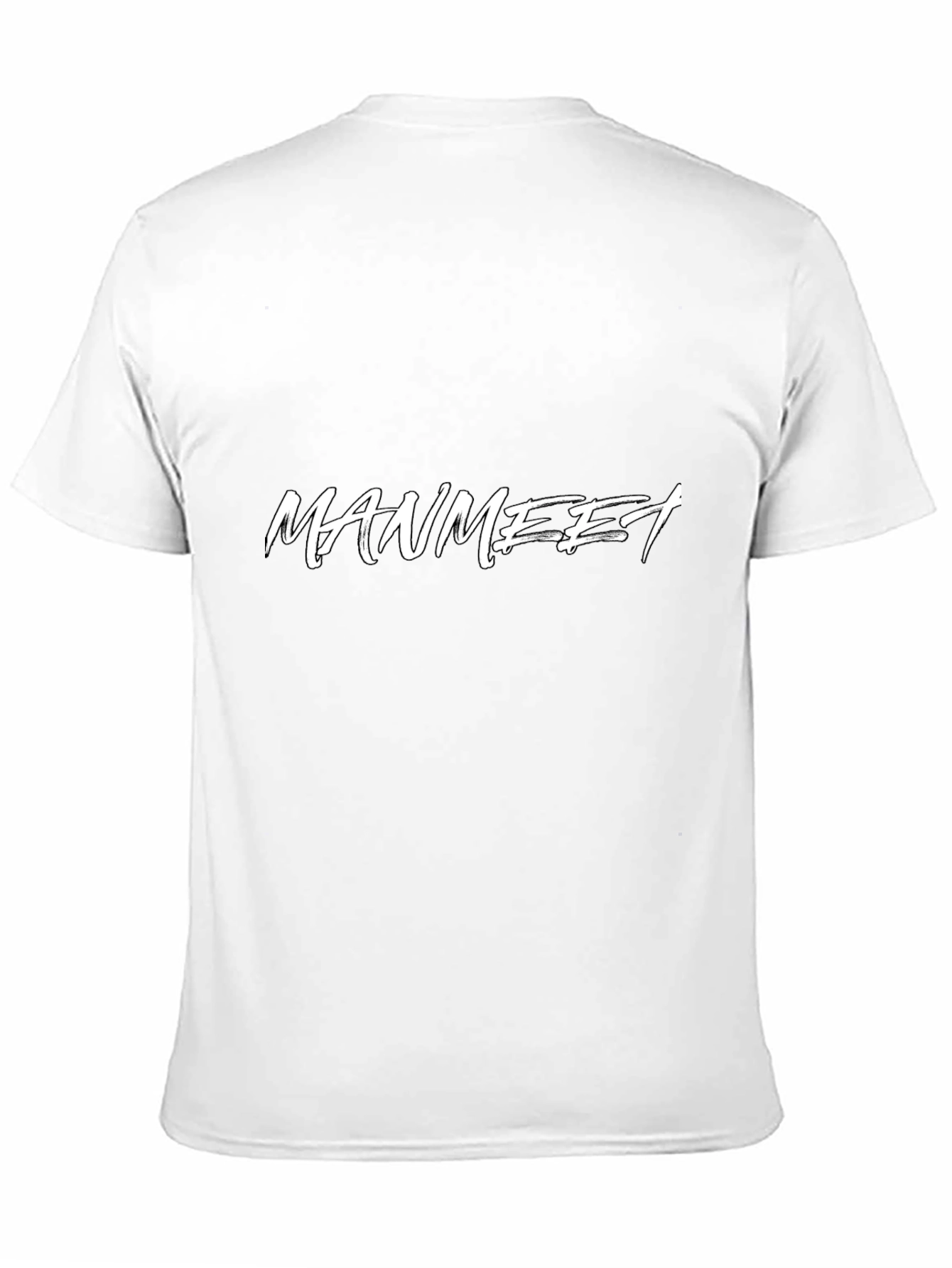 Manmeet Black Graphic Tee - Stylish Mens T-Shirt