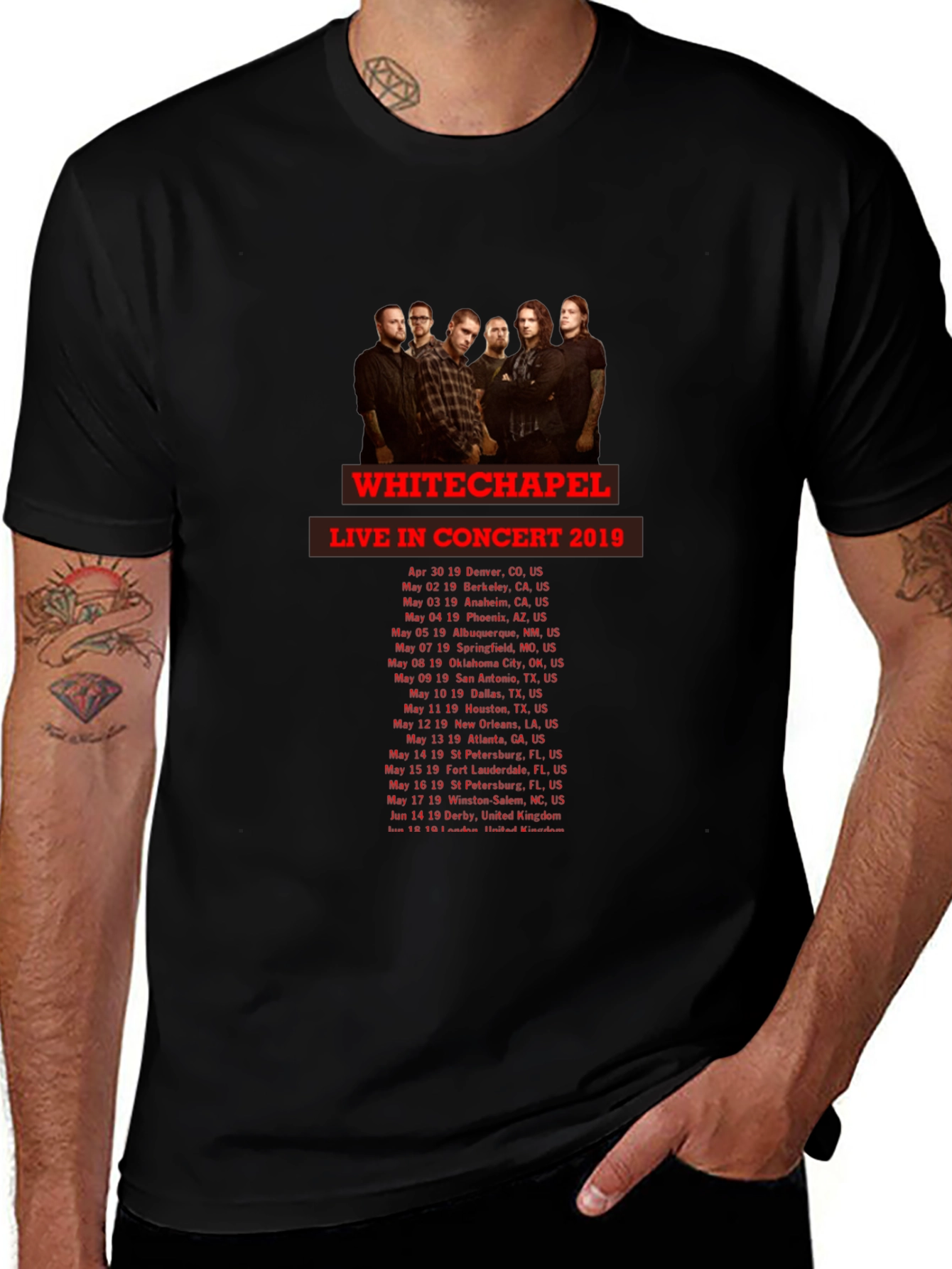 Whitechapel Concert Tour T-Shirt