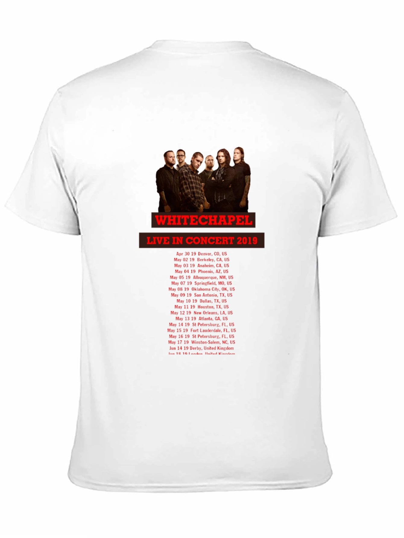 Whitechapel Concert Tour T-Shirt