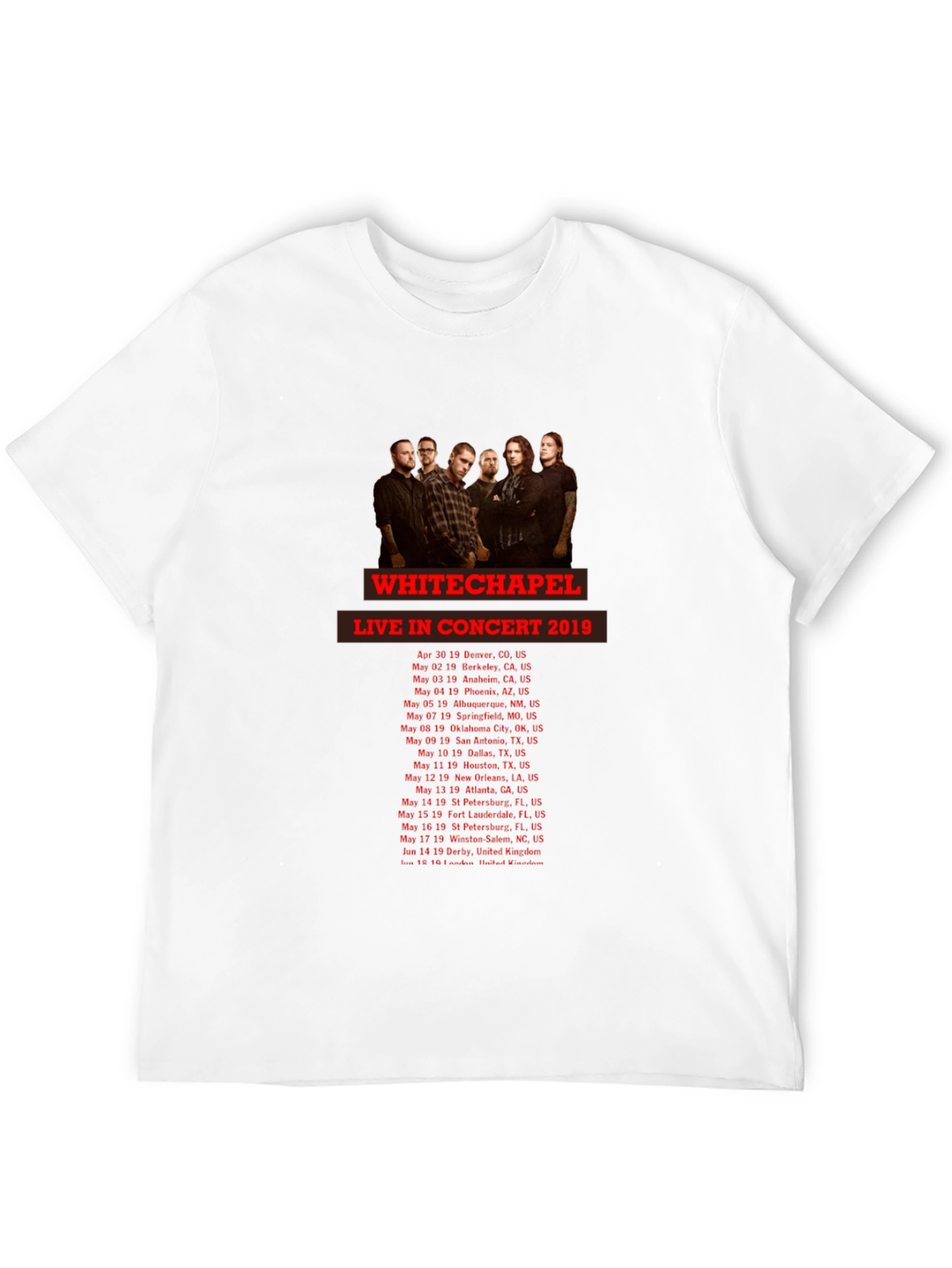 Whitechapel Concert Tour T-Shirt
