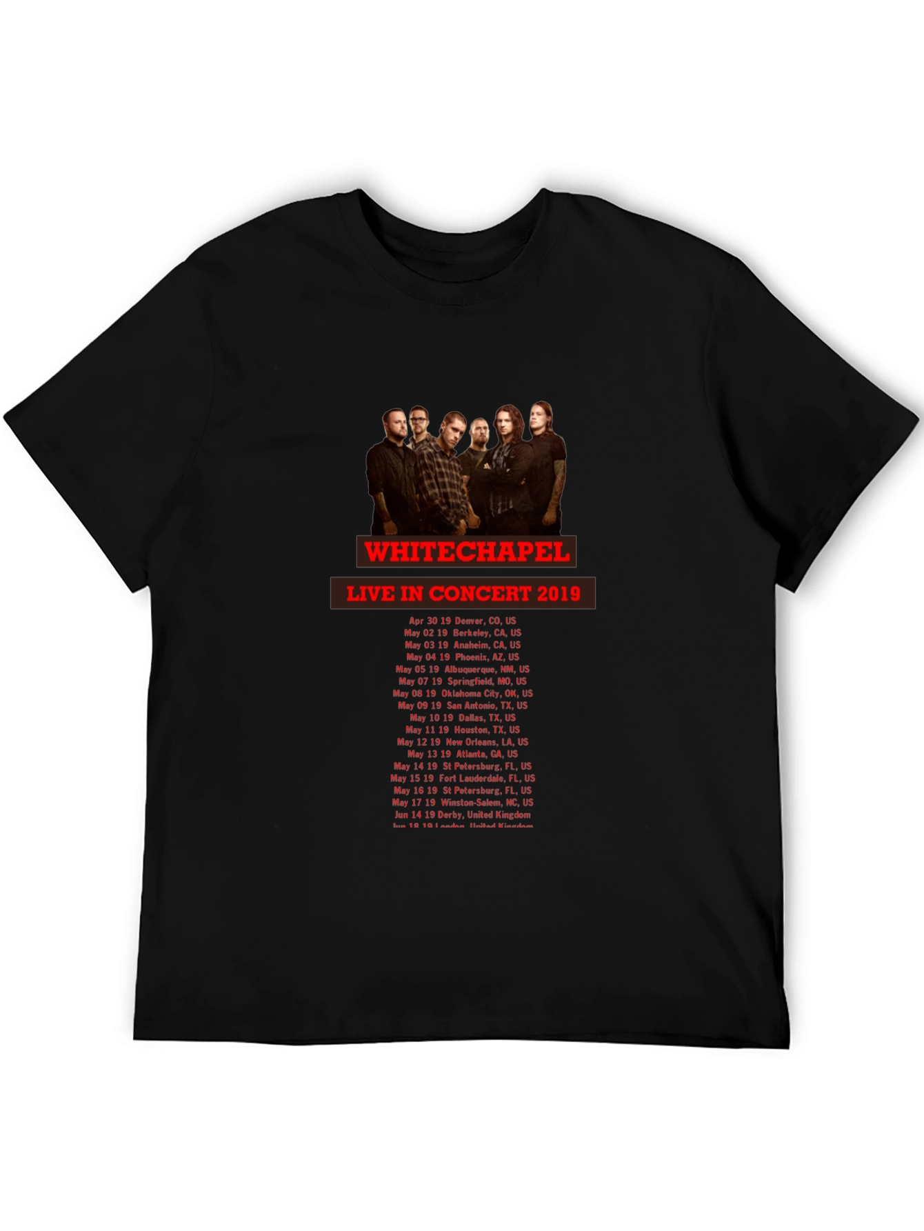 Whitechapel Concert Tour T-Shirt