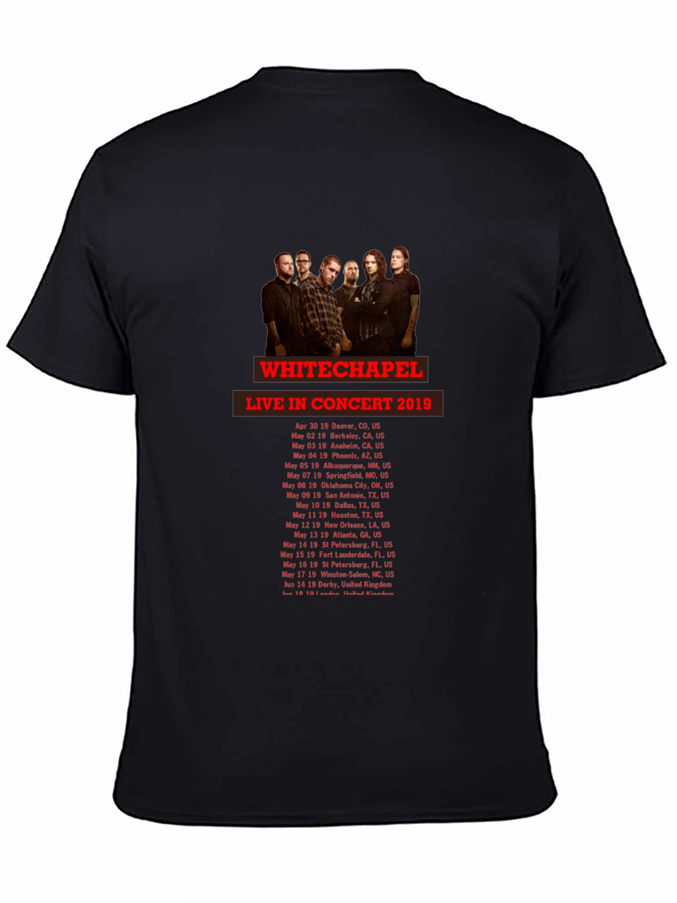 Whitechapel Concert Tour T-Shirt