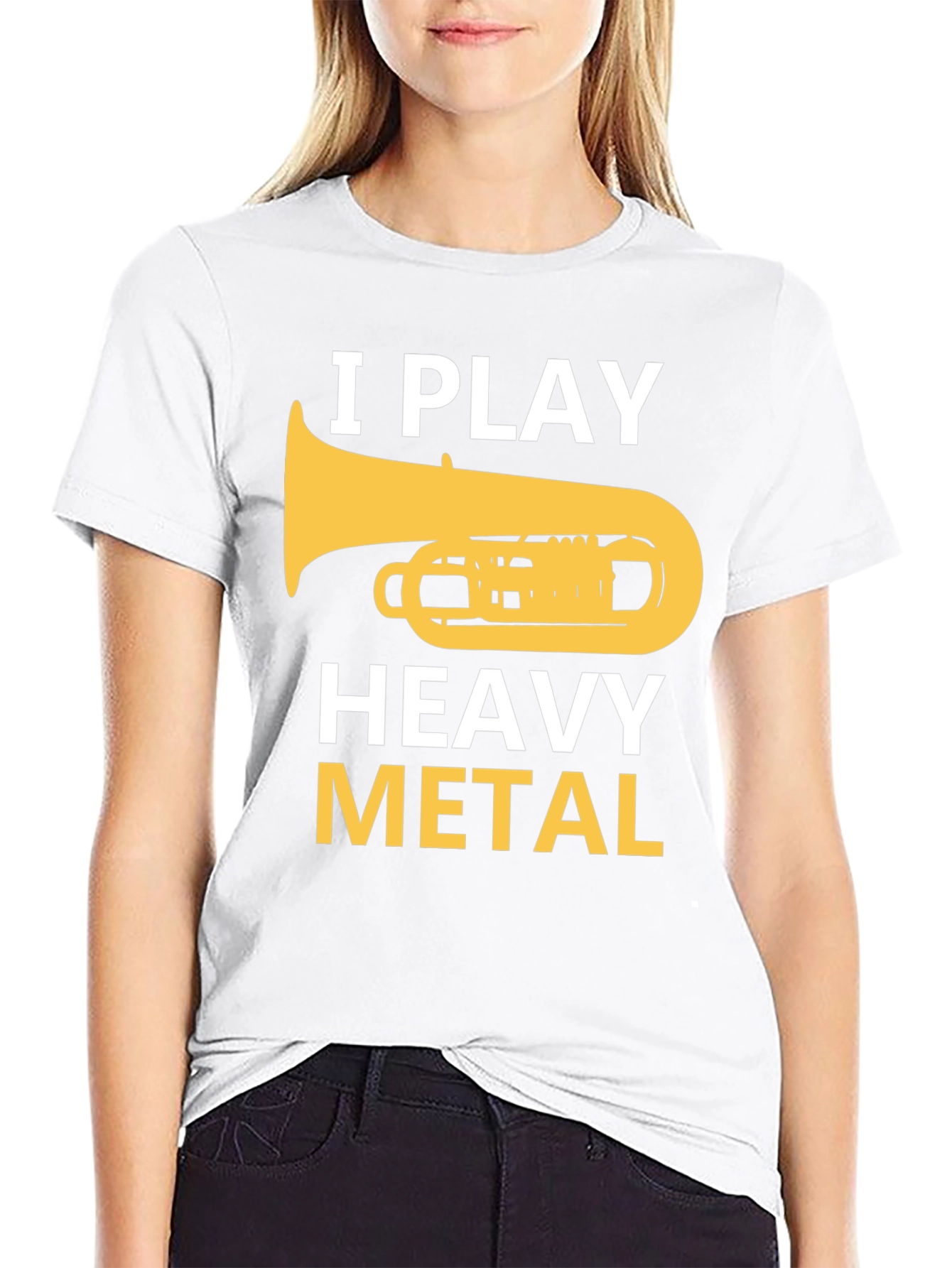I Play Heavy Metal Tuba Funny Musician T-Shirt