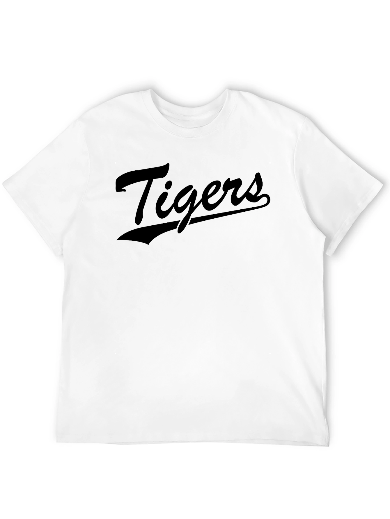 Tigers Graphic Tee - Classic Black Cotton T-Shirt