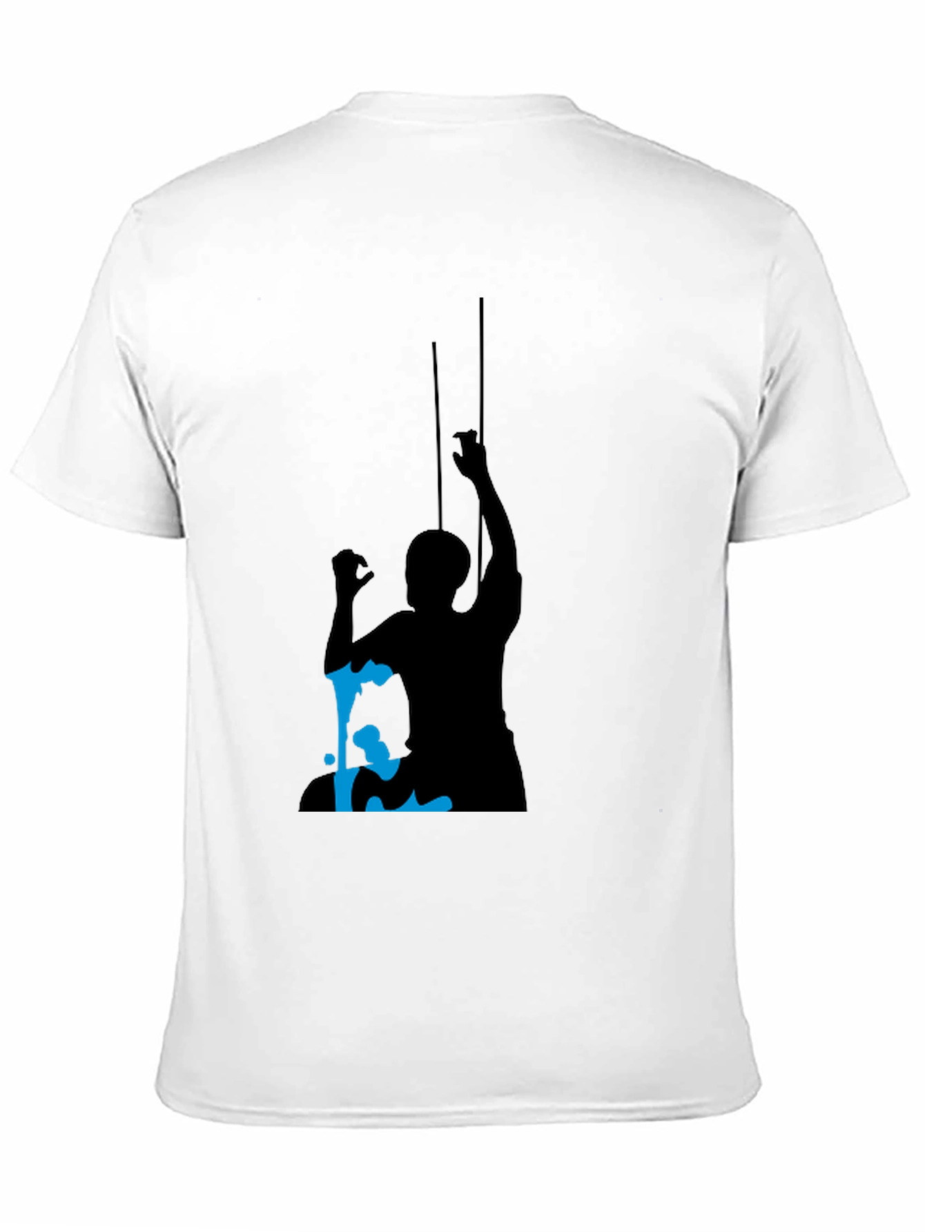 Silhouette Climber Graphic Tee - Black Cotton Blend