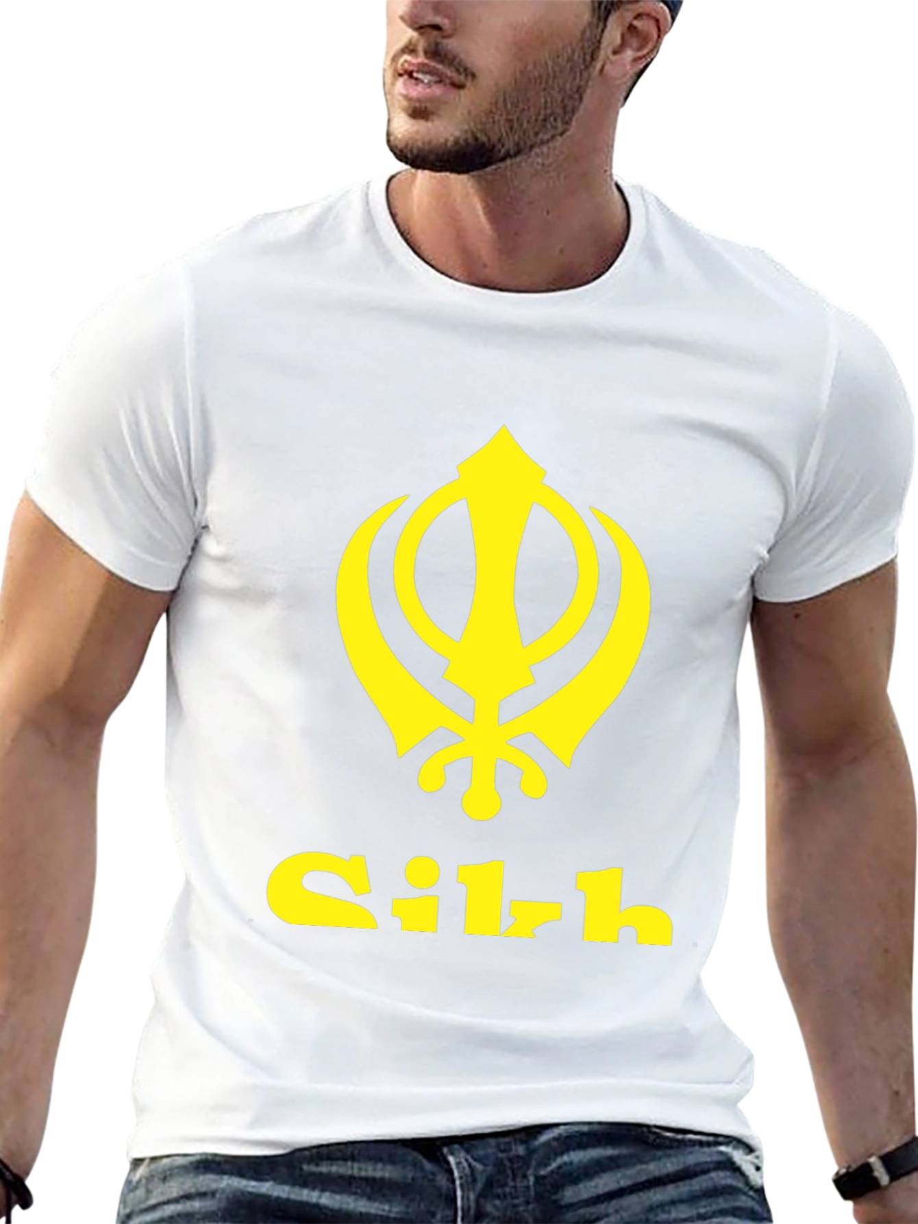 Sikh Khanda Symbol Black T-Shirt