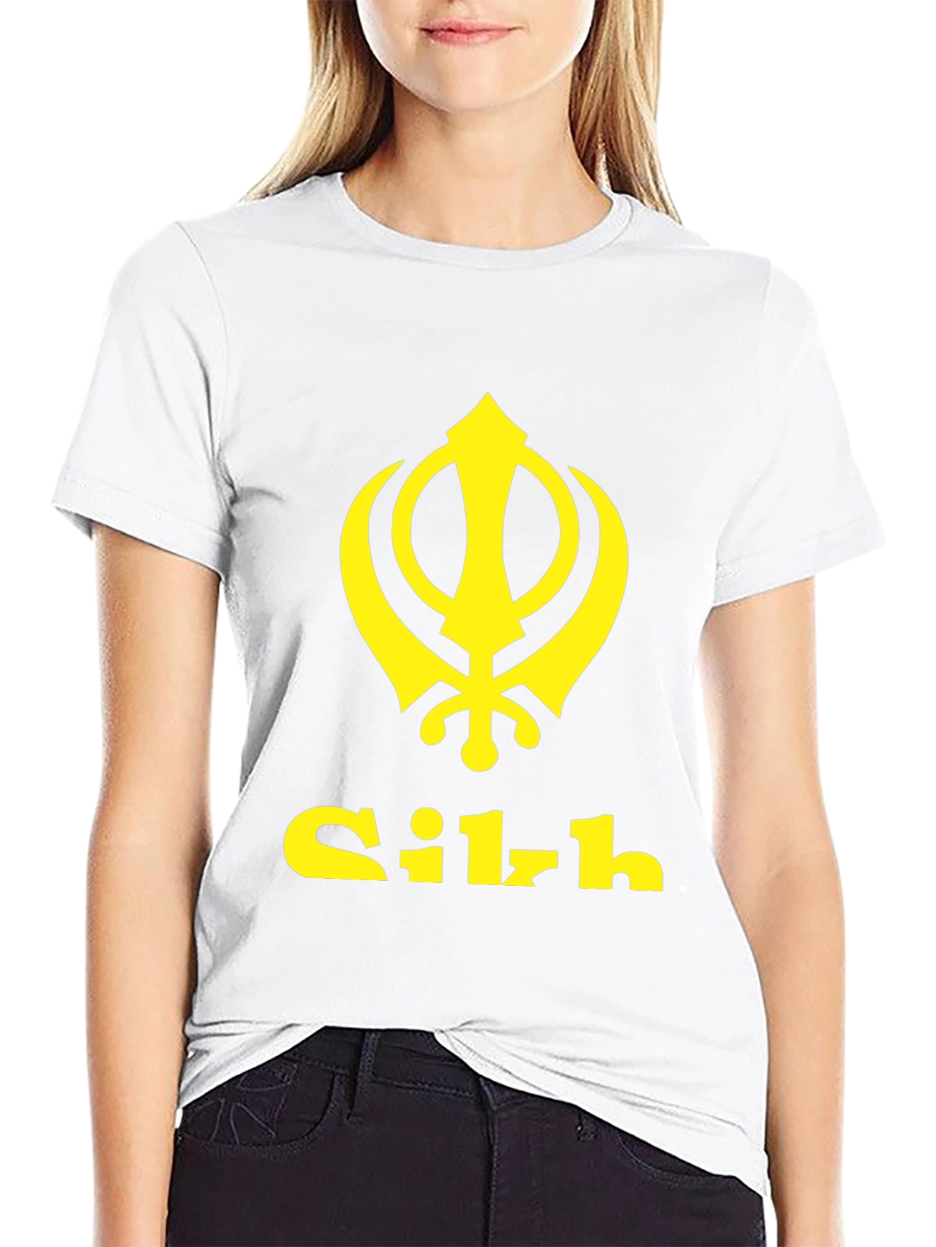 Sikh Khanda Symbol Black T-Shirt