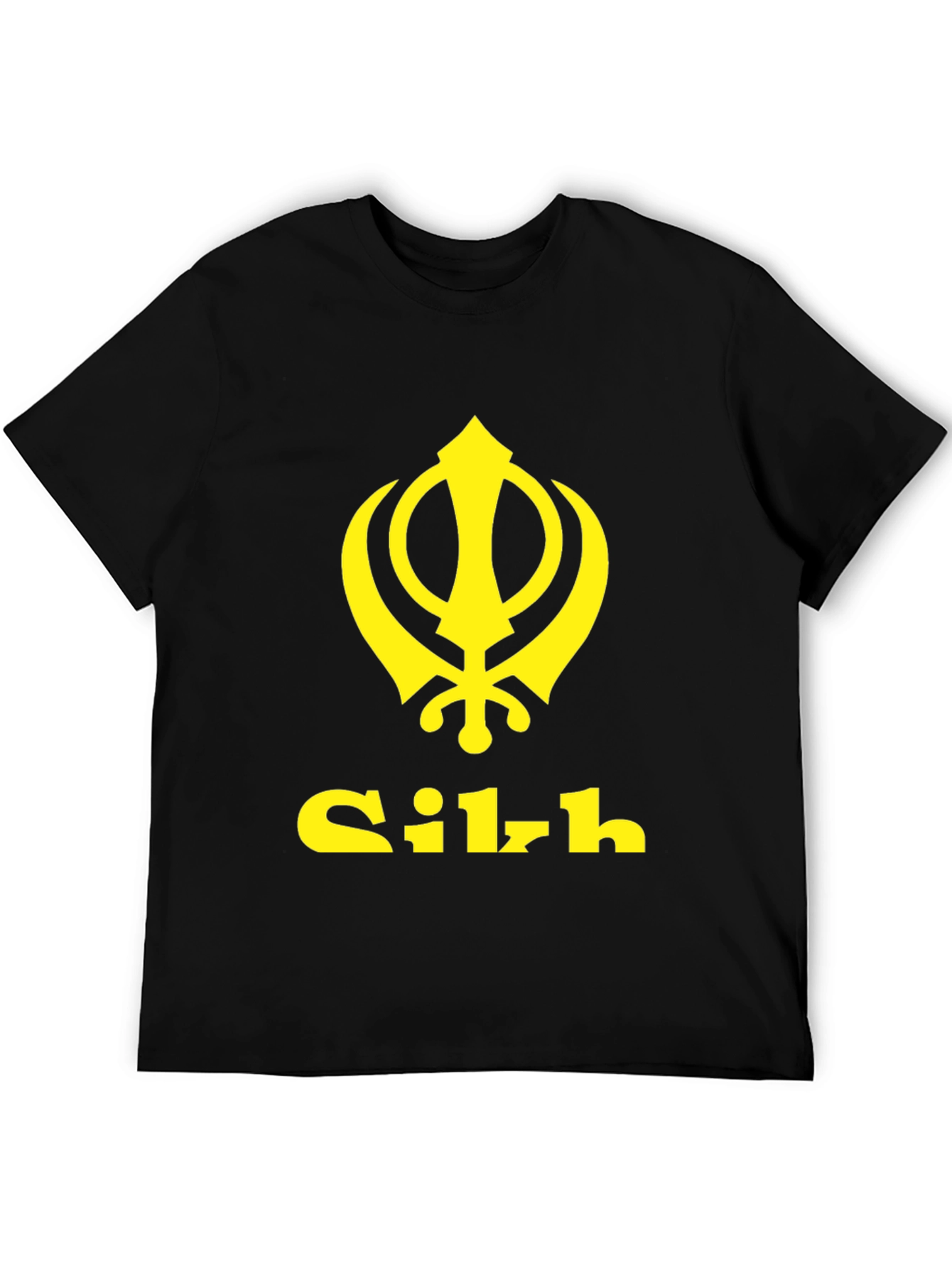 Sikh Khanda Symbol Black T-Shirt