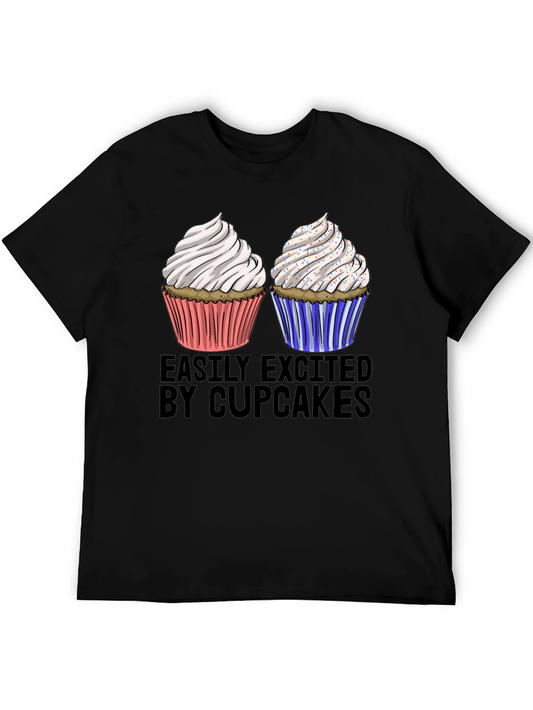Easily Excited by Cupcakes Graphic Tee