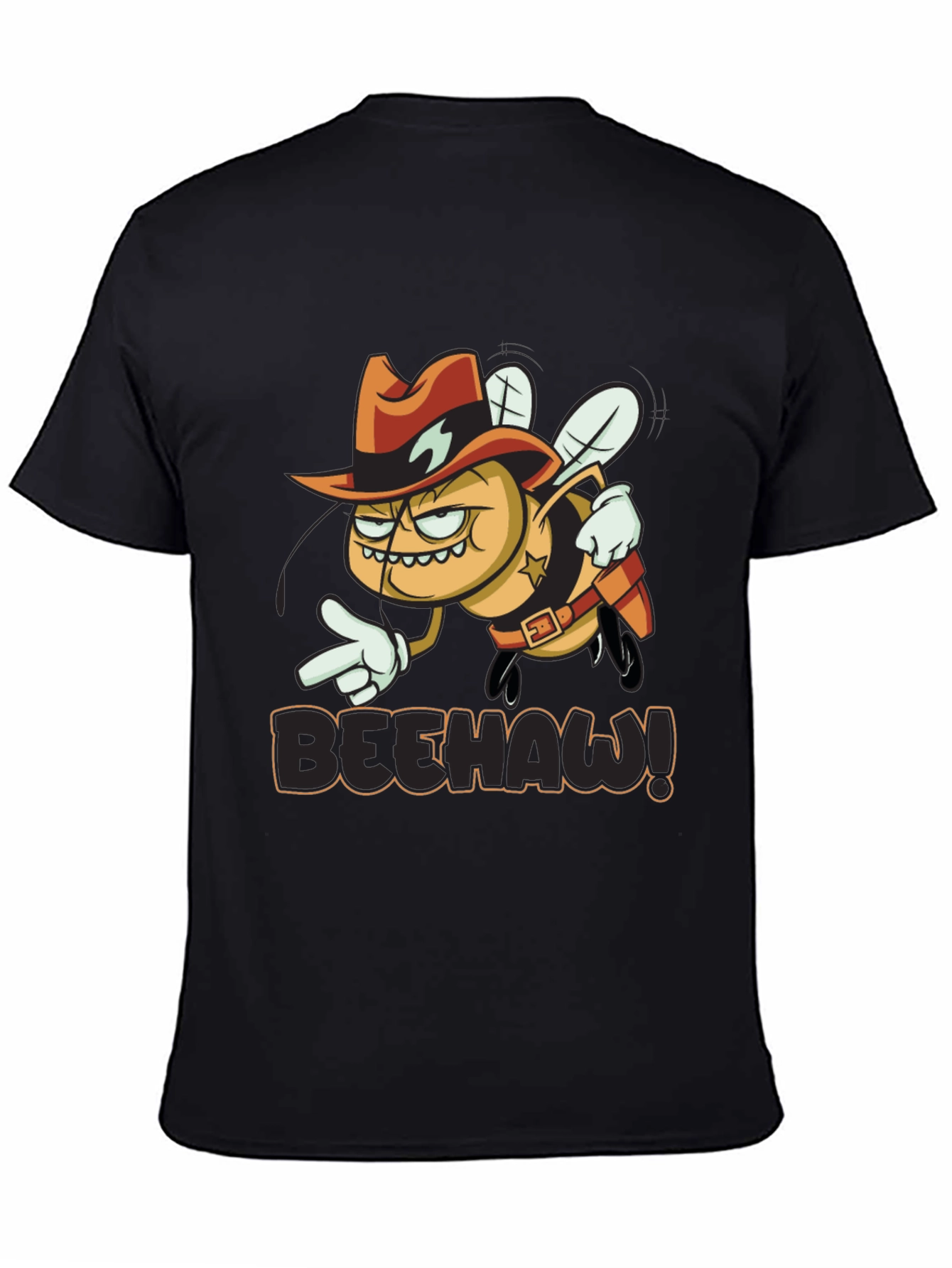 Beehaw Graphic T-Shirt - Western Sheriff Bee Design