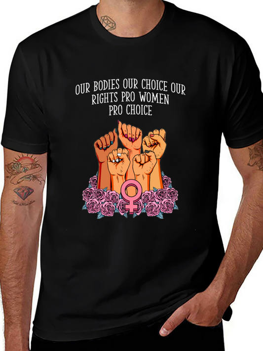 Pro-Choice Womens Rights Graphic T-Shirt