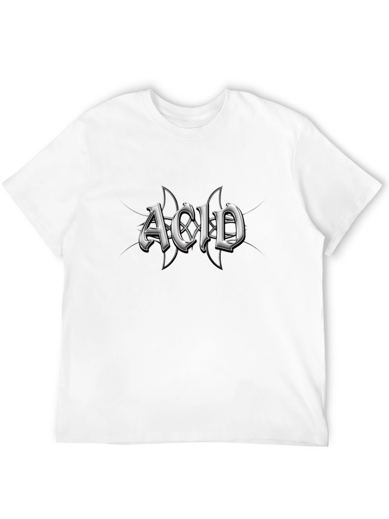 Acid Graphic Print Black T-Shirt
