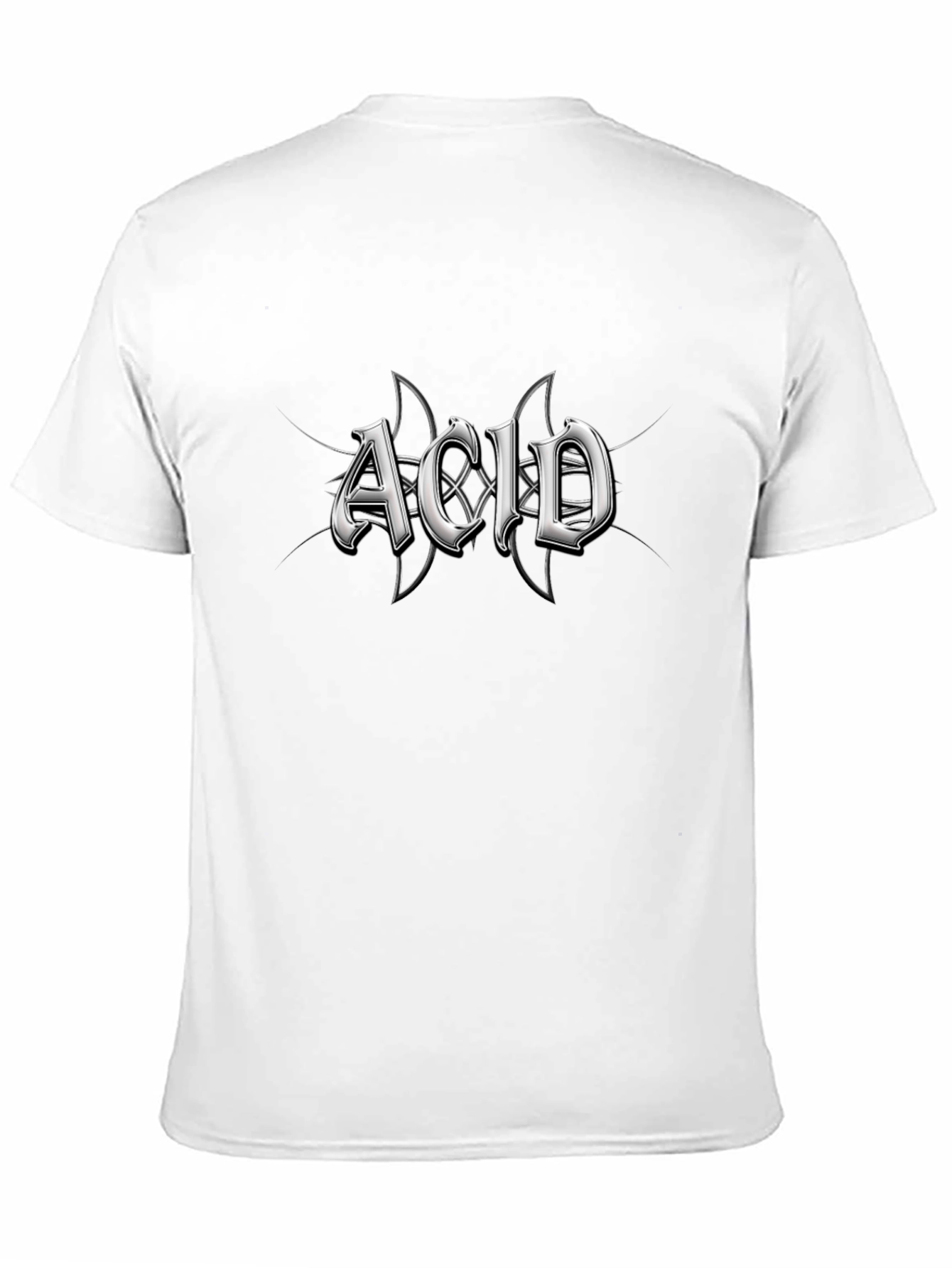 Acid Graphic Print Black T-Shirt