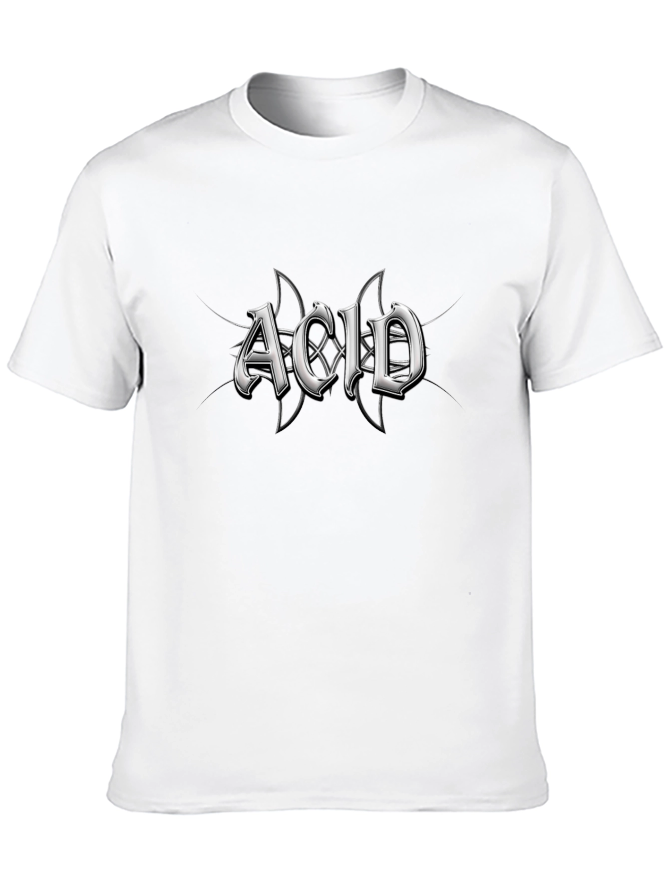 Acid Graphic Print Black T-Shirt