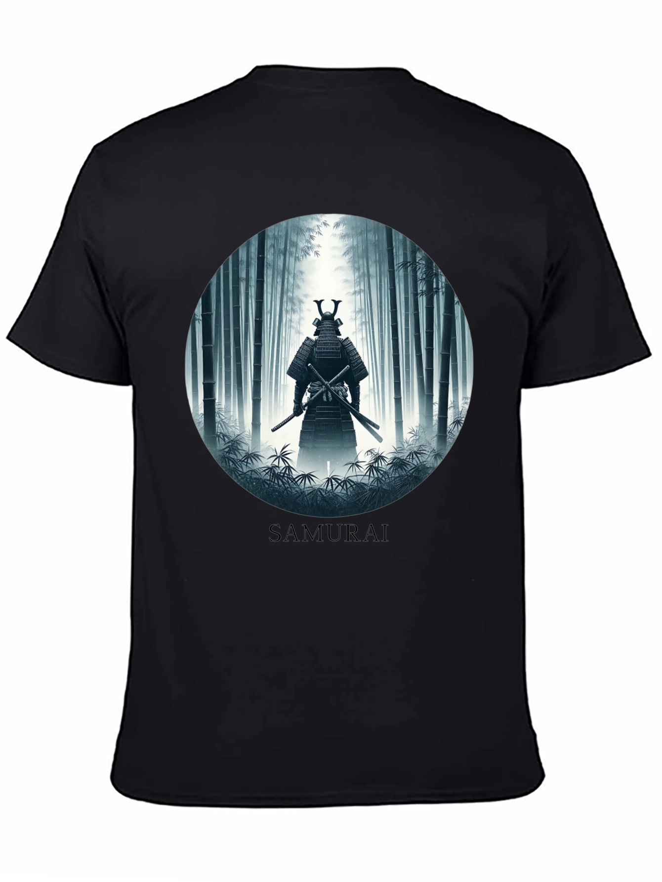 Samurai in Bamboo Forest T-Shirt