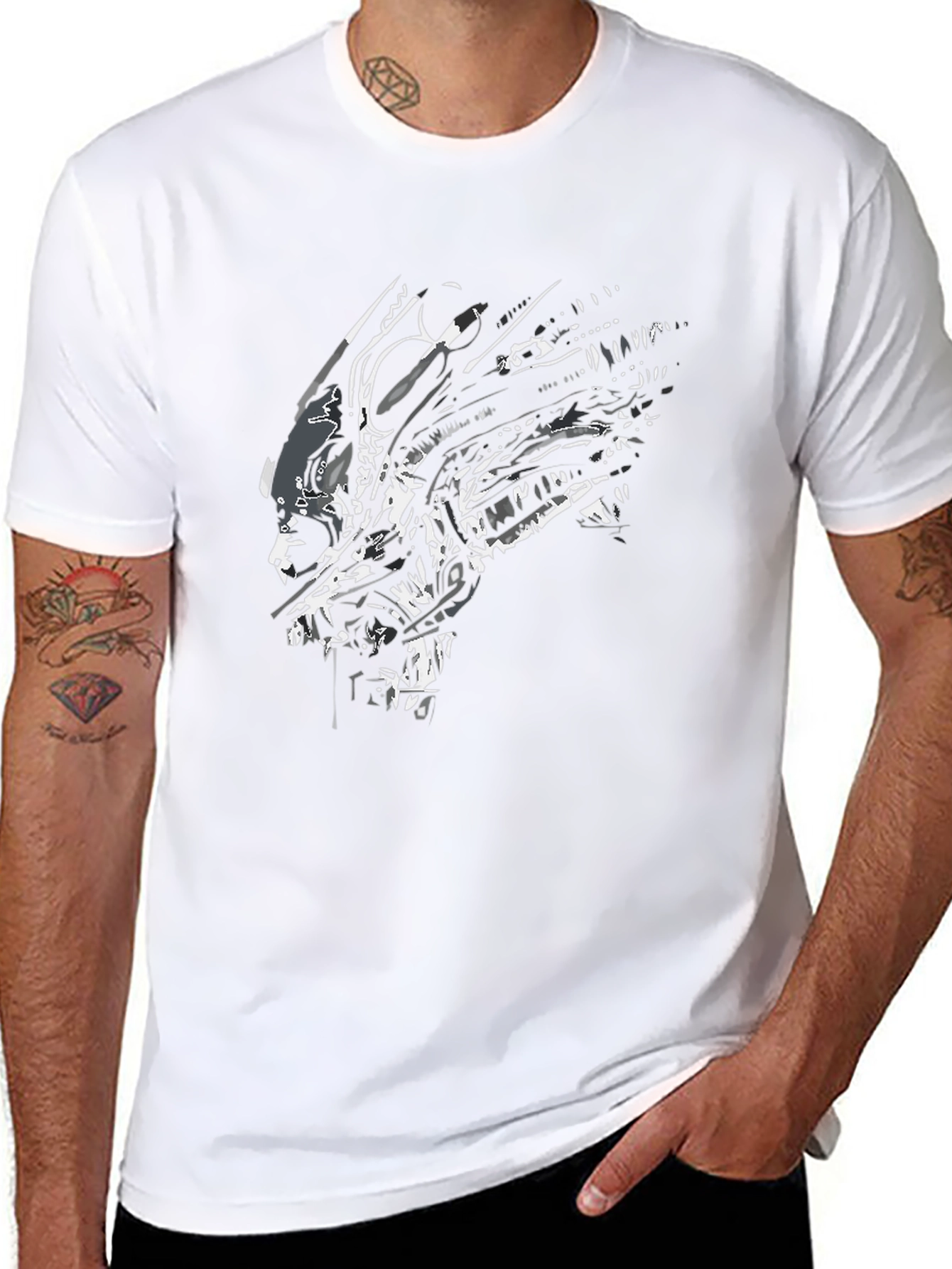 Alien Graphic Black T-Shirt