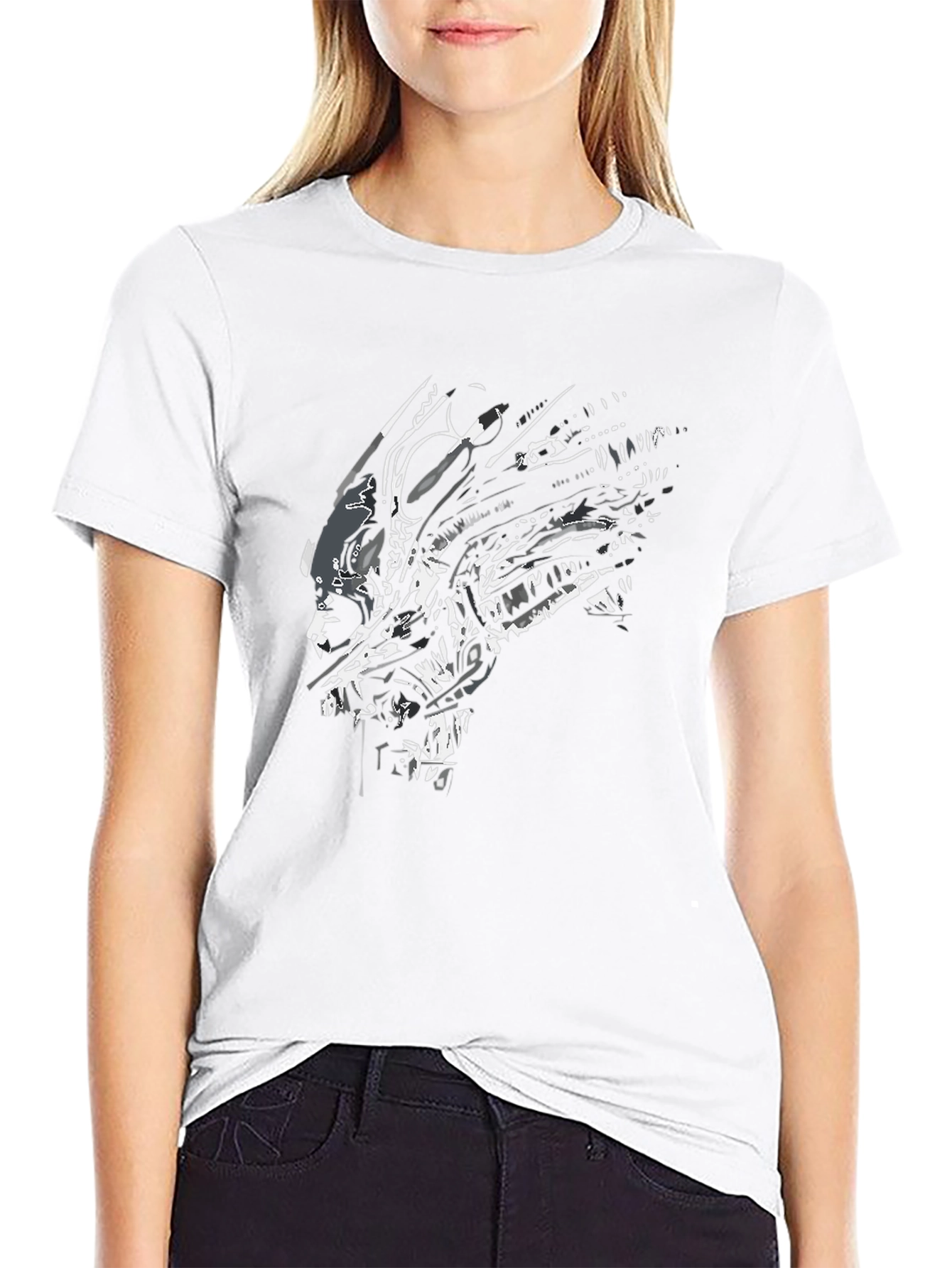 Alien Graphic Black T-Shirt
