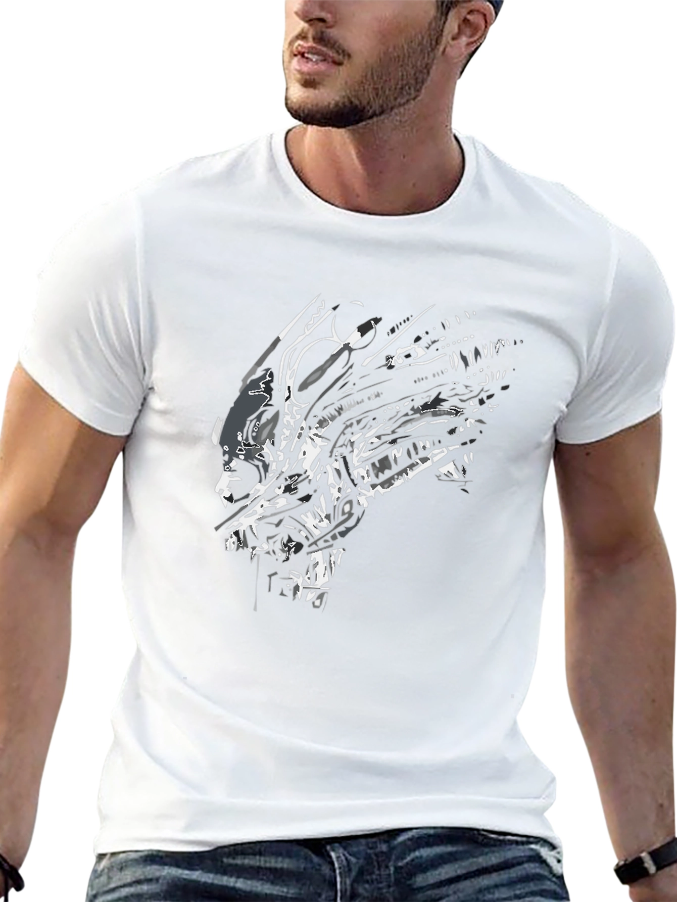 Alien Graphic Black T-Shirt