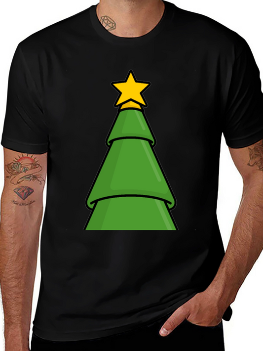 Festive Christmas Tree Graphic T-Shirt