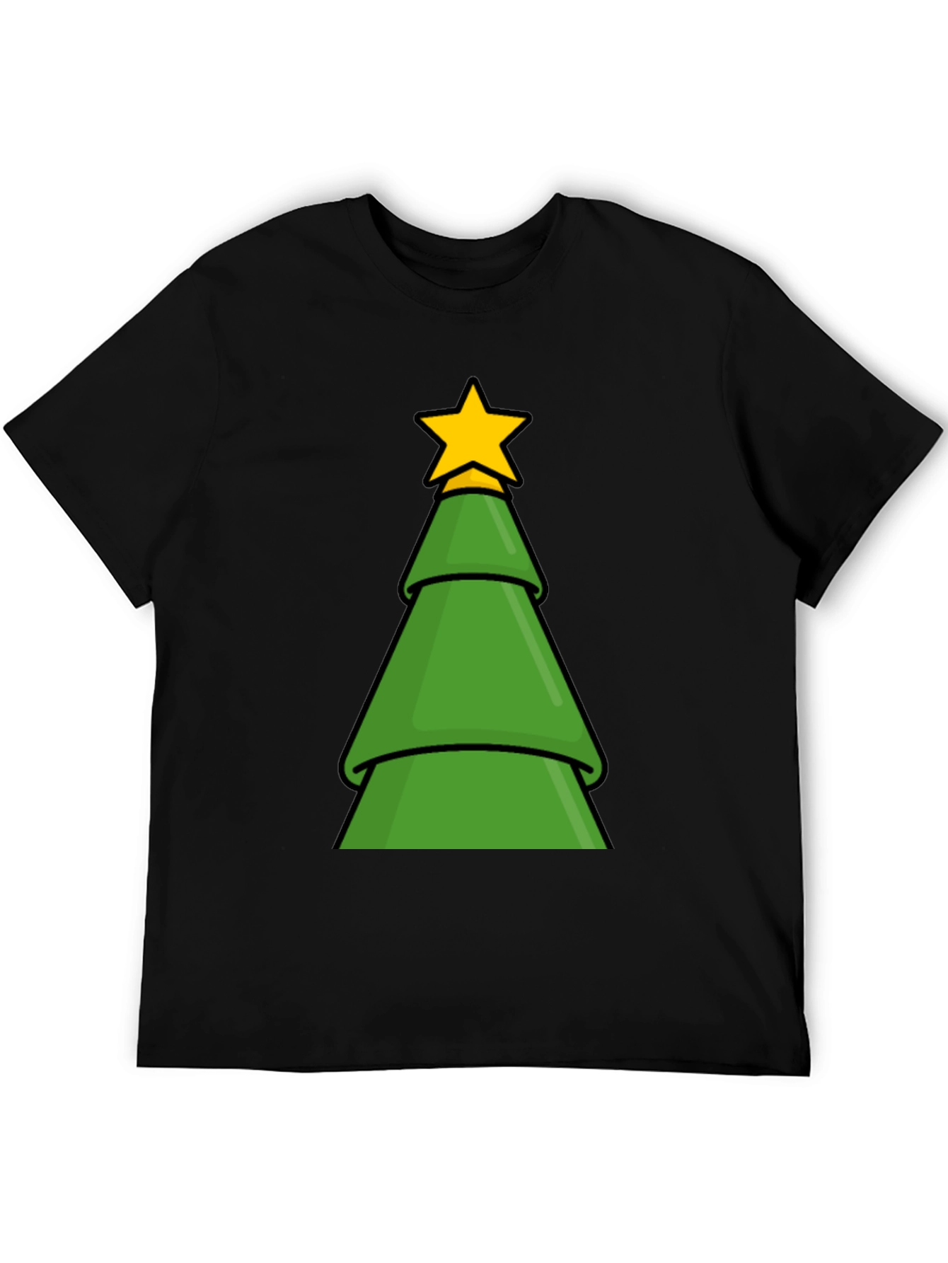 Festive Christmas Tree Graphic T-Shirt
