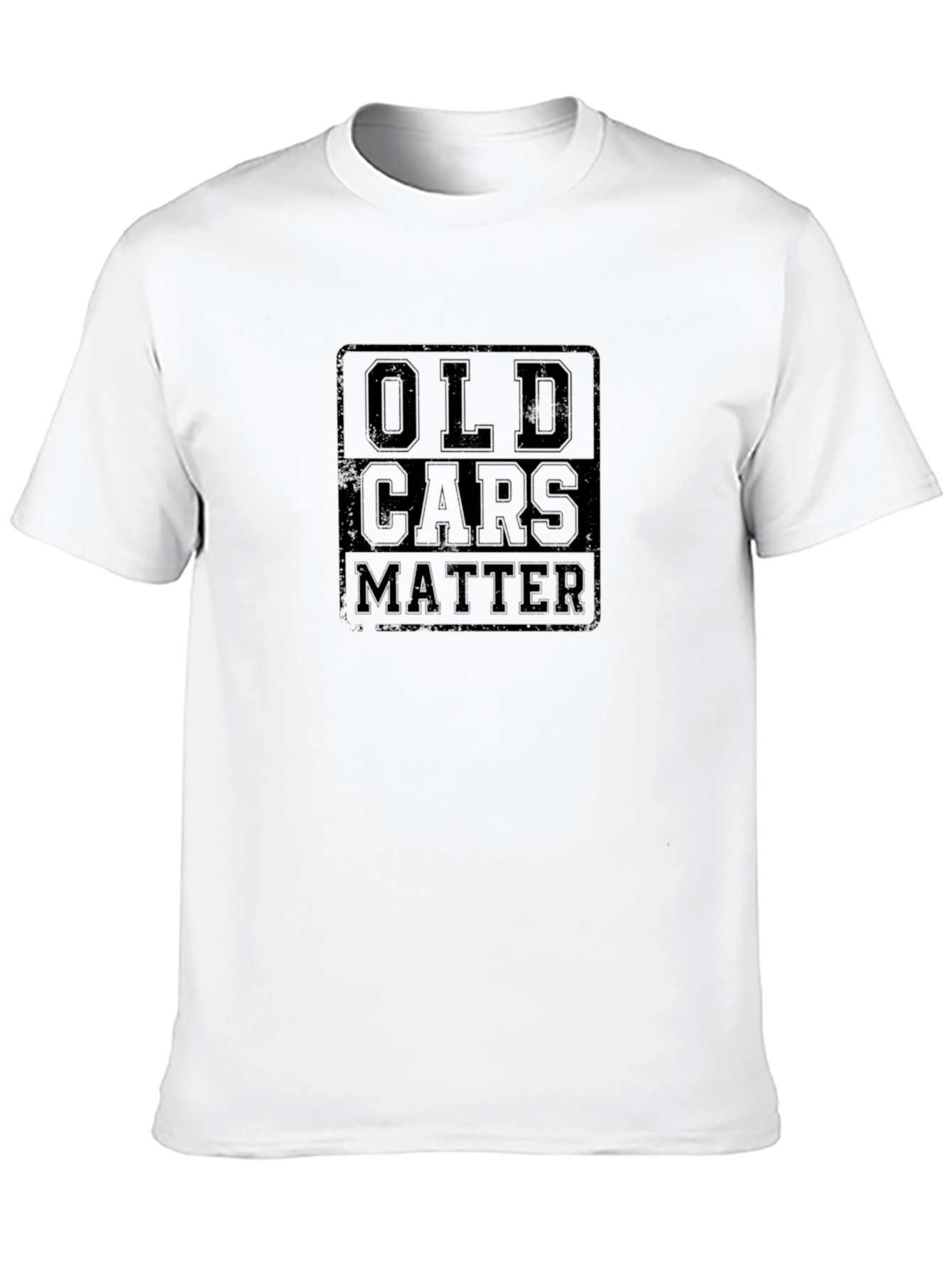 Old Cars Matter Black Graphic Tee
