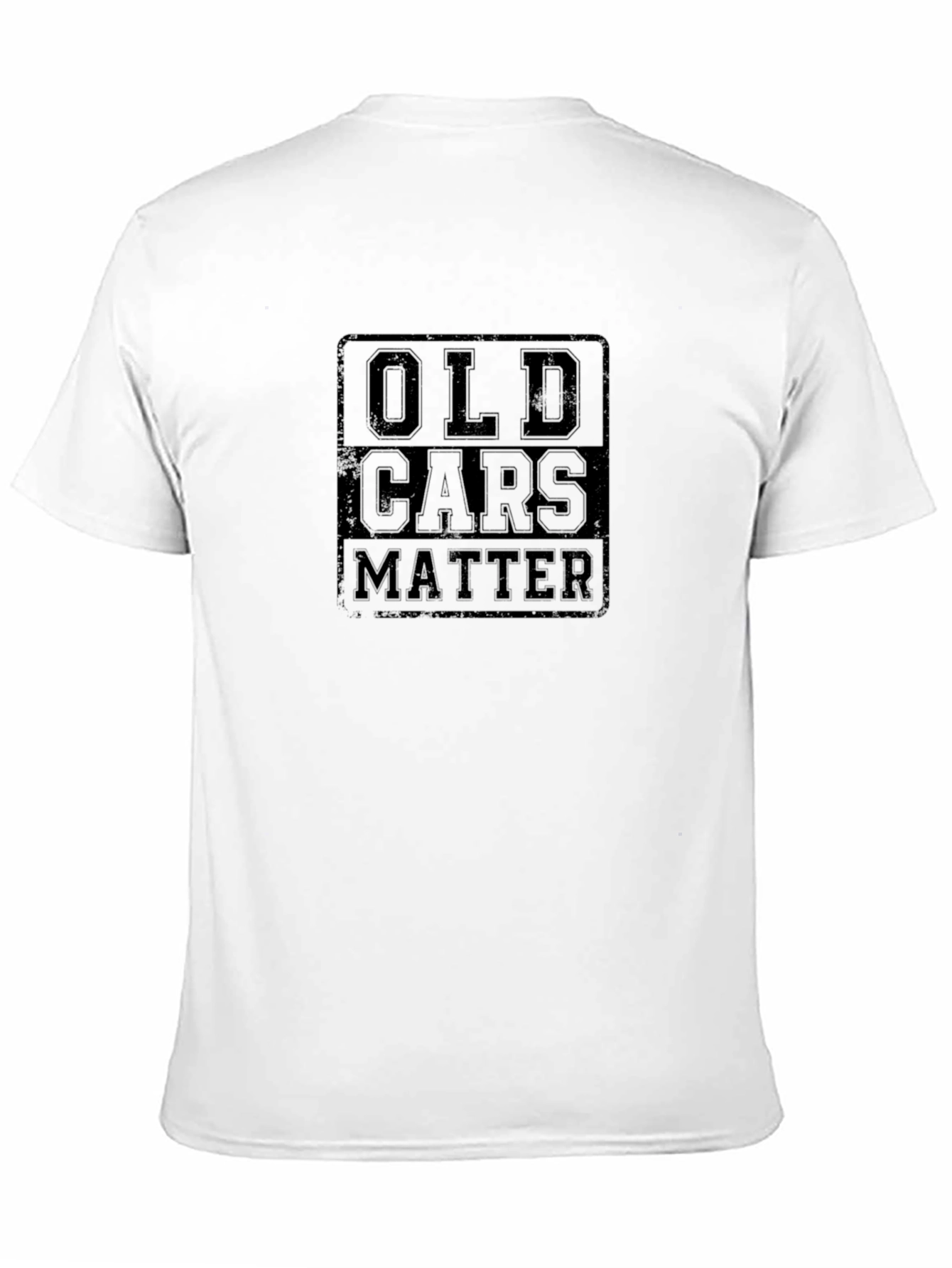 Old Cars Matter Black Graphic Tee