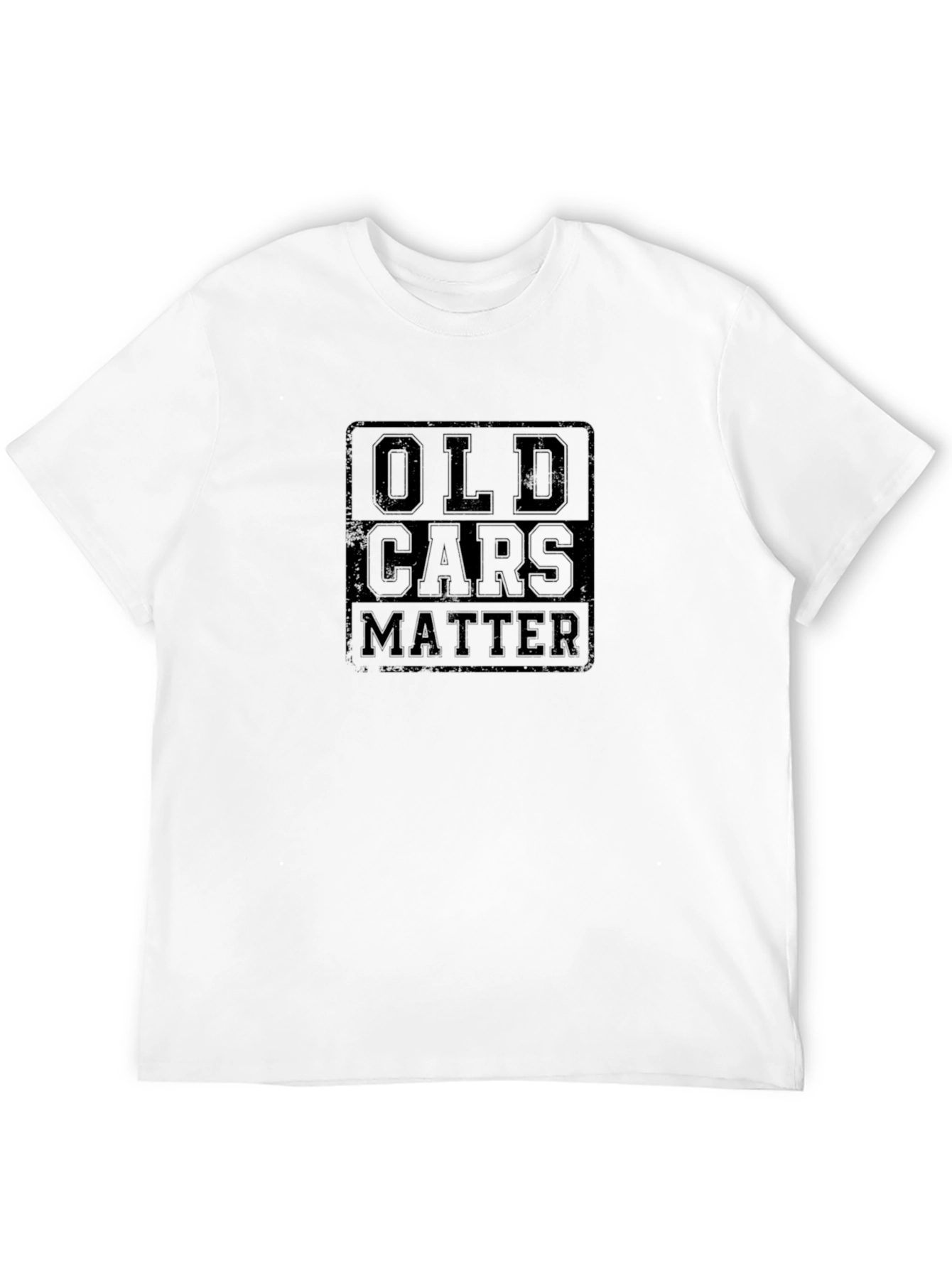Old Cars Matter Black Graphic Tee