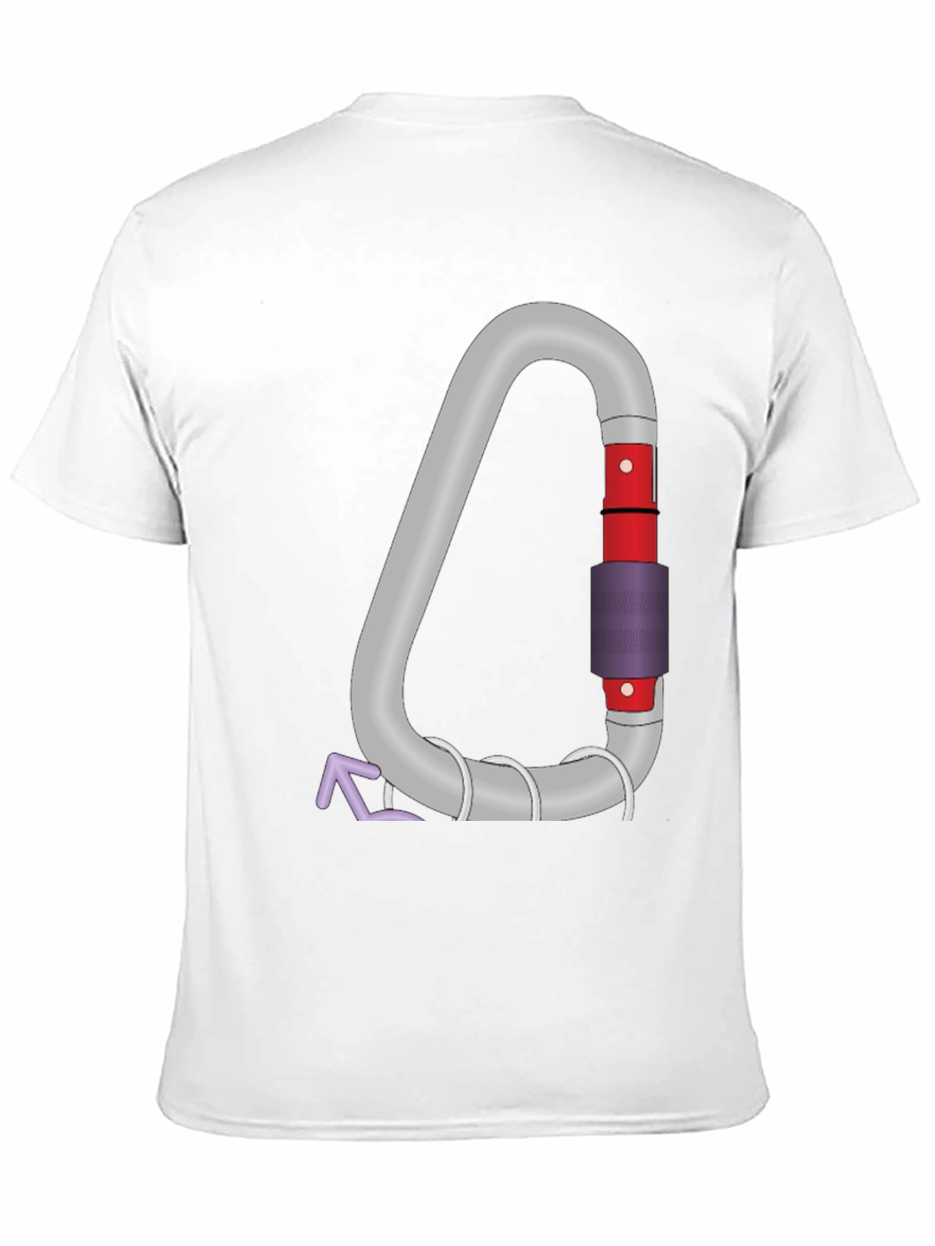 Climbing Carabiner Graphic Tee - Black