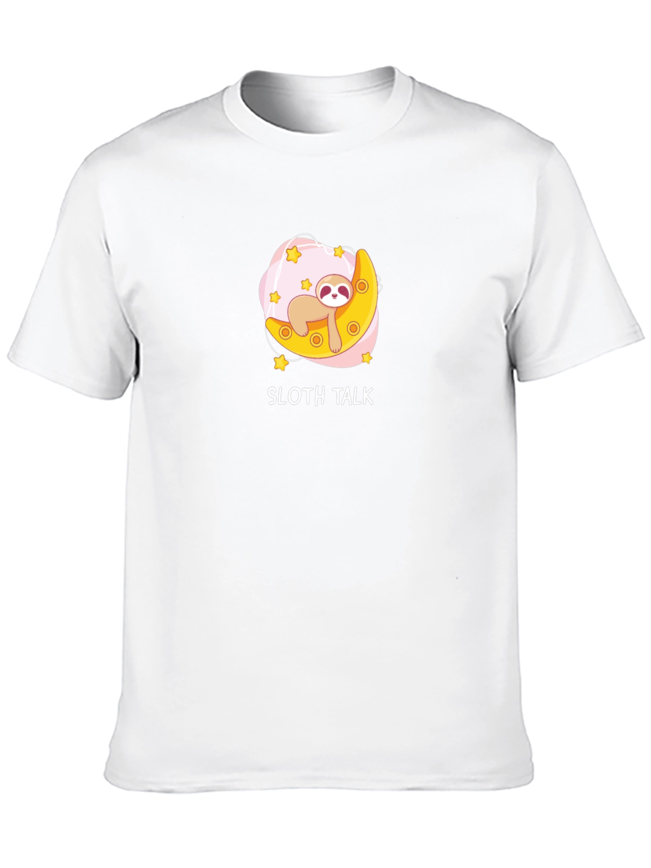 Sloth Talk Black Graphic T-Shirt