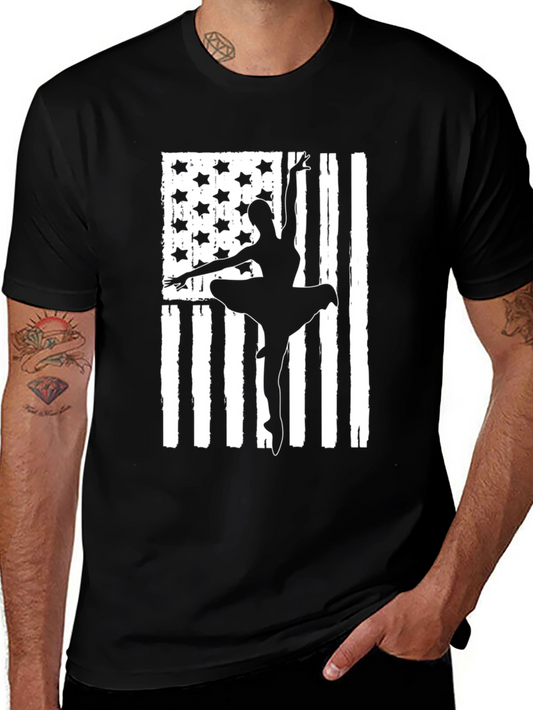 Ballet USA Flag T-Shirt - Dancer Patriotic Tee