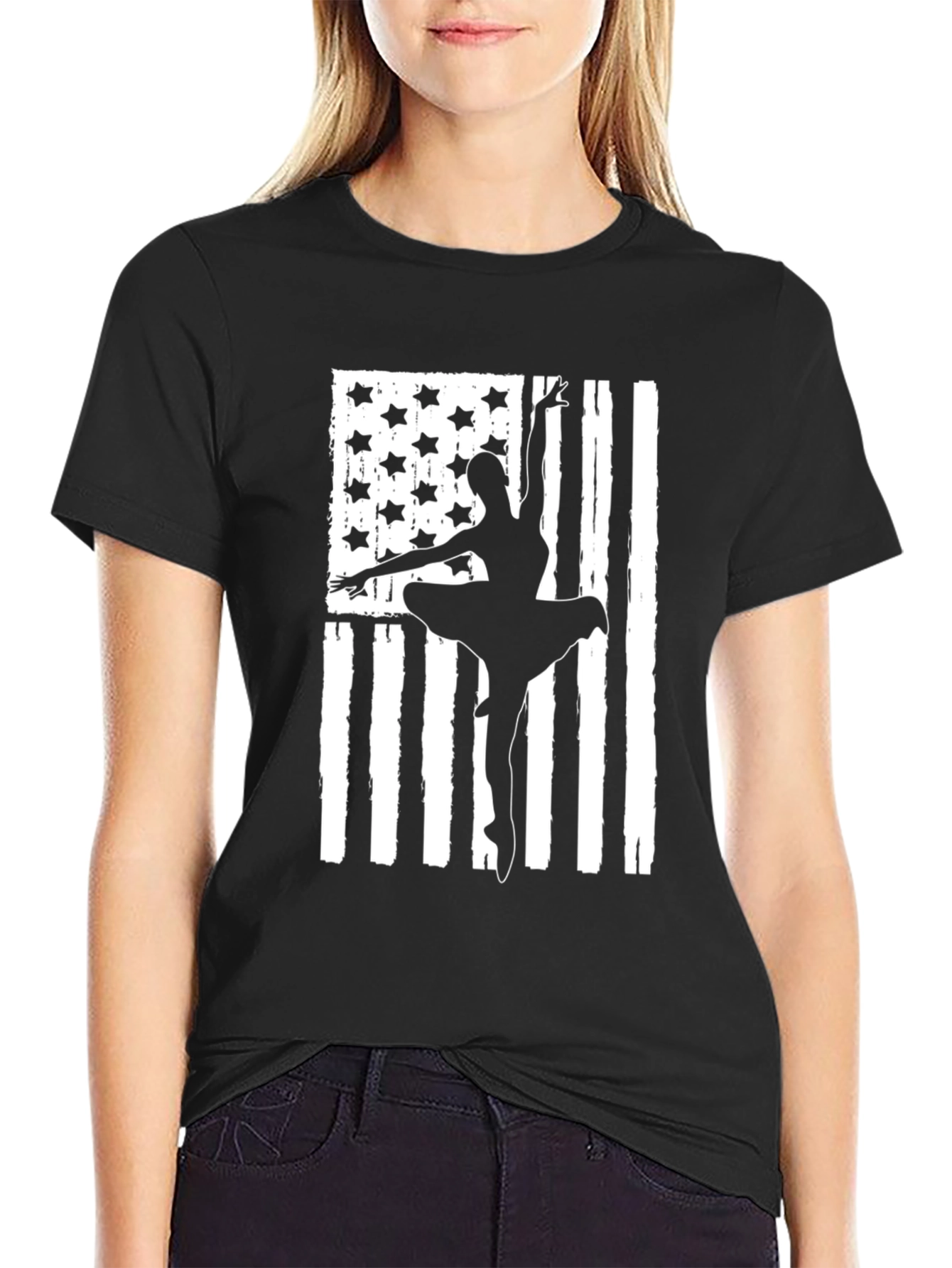 Ballet USA Flag T-Shirt - Dancer Patriotic Tee
